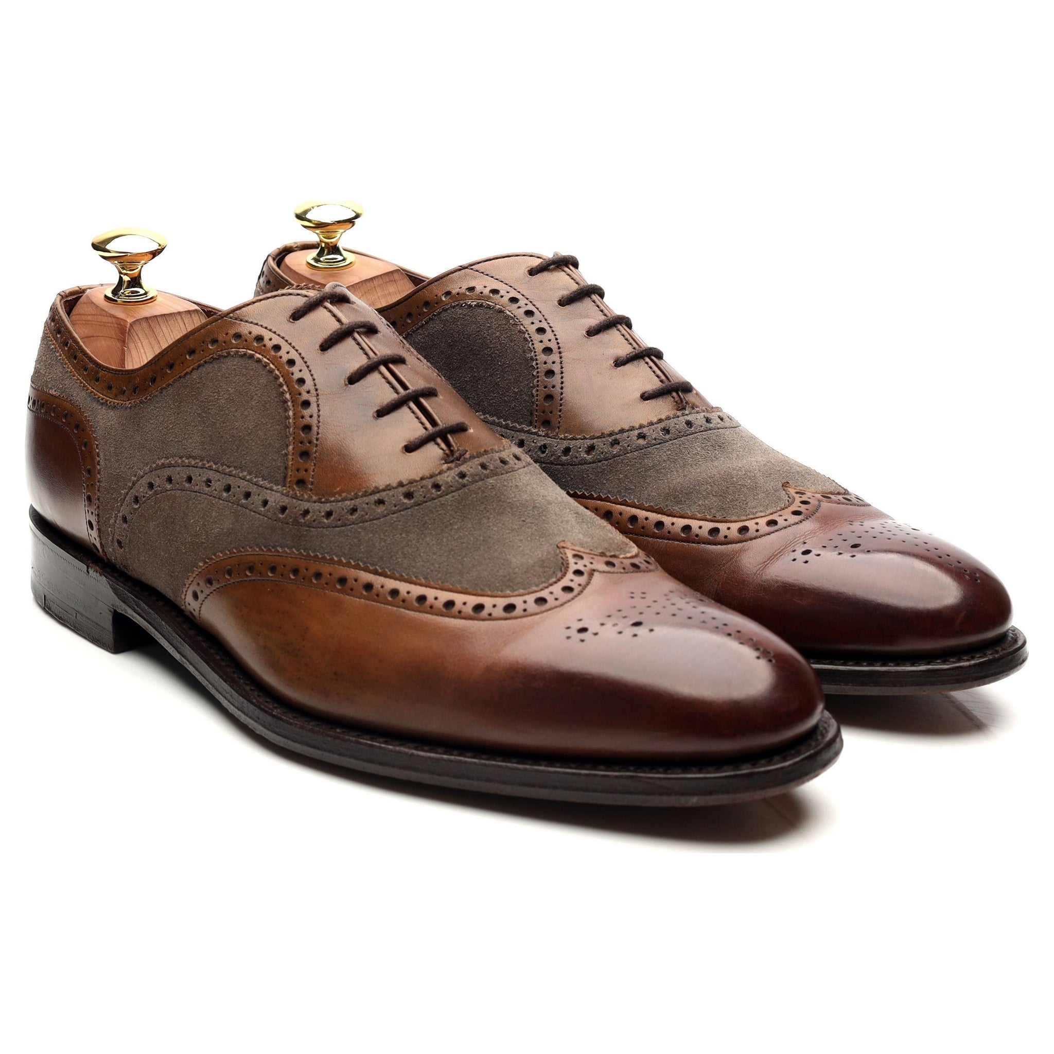 Herring Fencote oxford cuir marron pointure UK 8