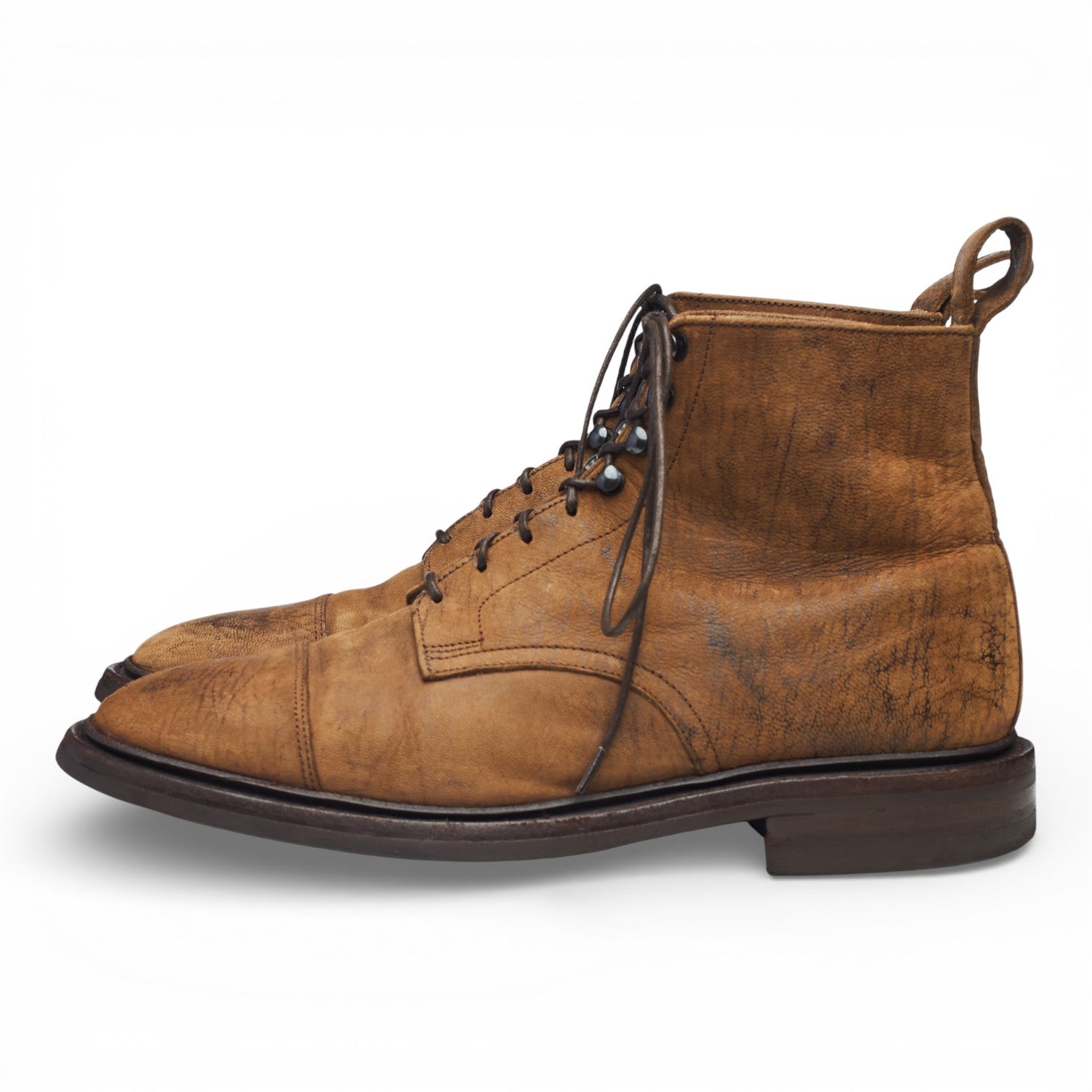Loake Shilton boots suède ciré marron UK 7.5