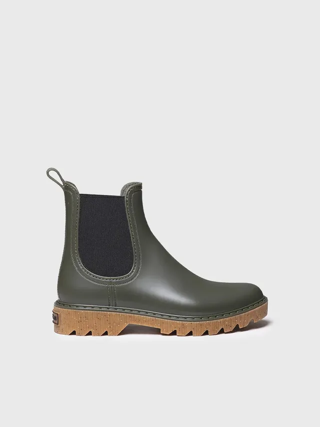 Toni Pons Cali botte pluie femme kaki mate