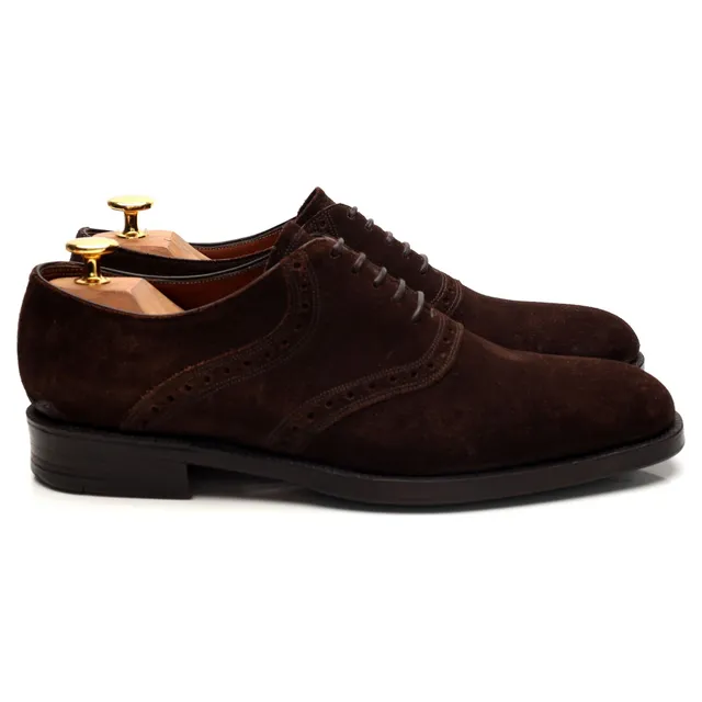 Gaziano & Girling Bespoke oxford suède marron UK 6.5