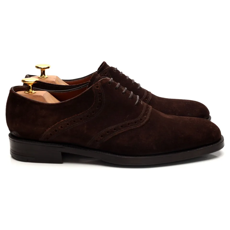 Gaziano & Girling Bespoke oxford suède marron UK 6.5