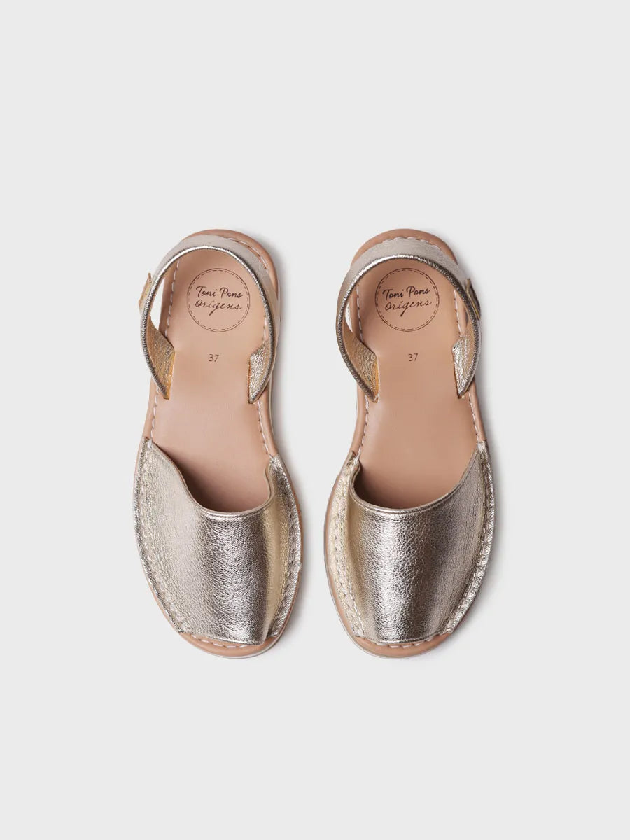 Toni Pons Alaior-P sandales cuir femme platine