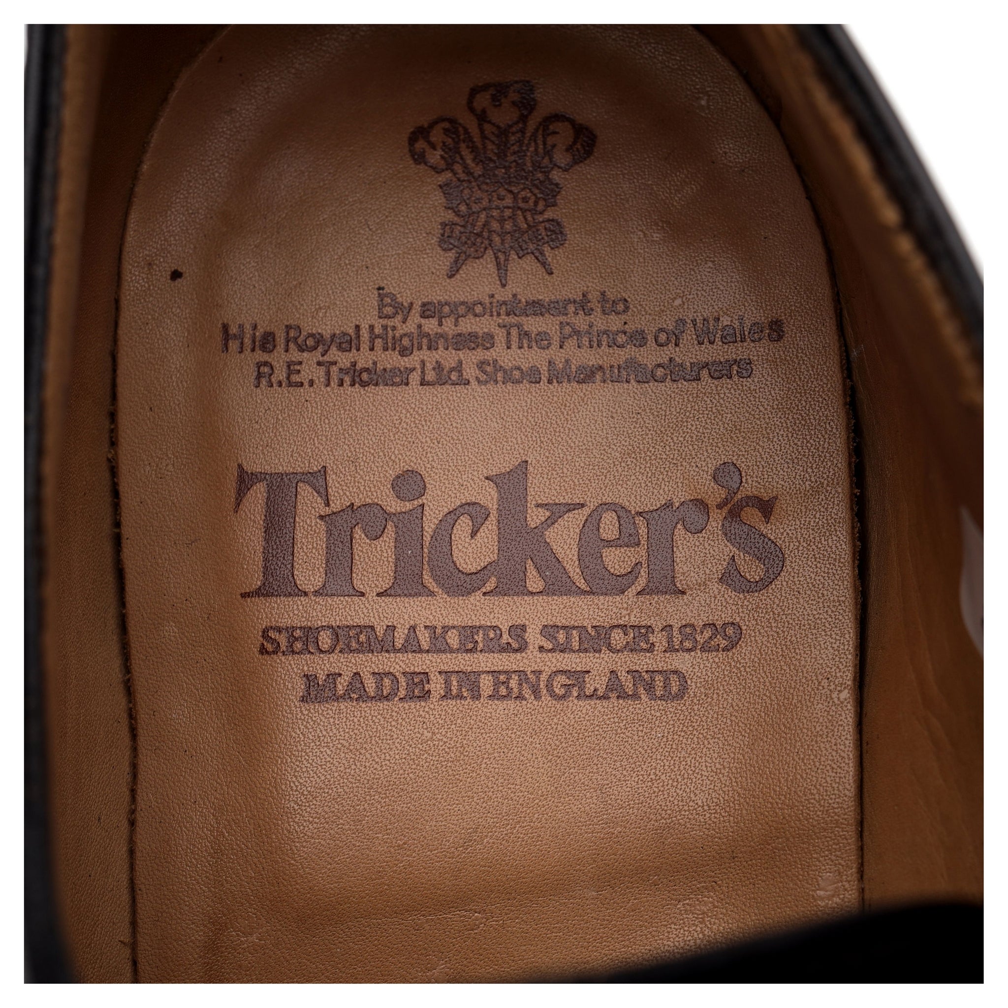 Tricker's Piccadilly richelieu cuir noir UK 7