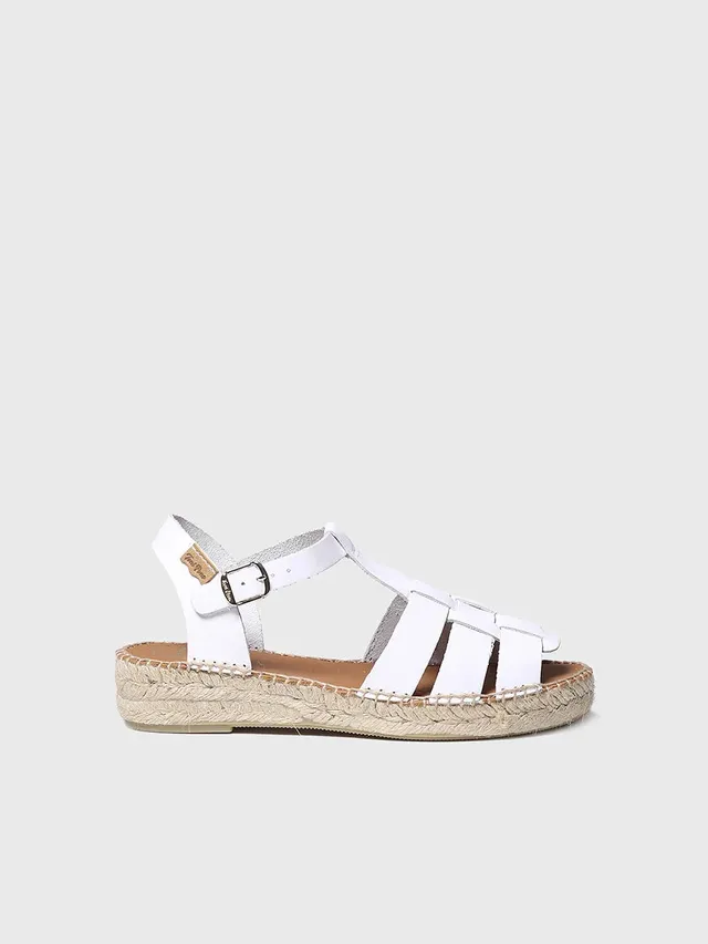 Toni Pons Emma sandale pecheur cuir compensee 3,5 cm