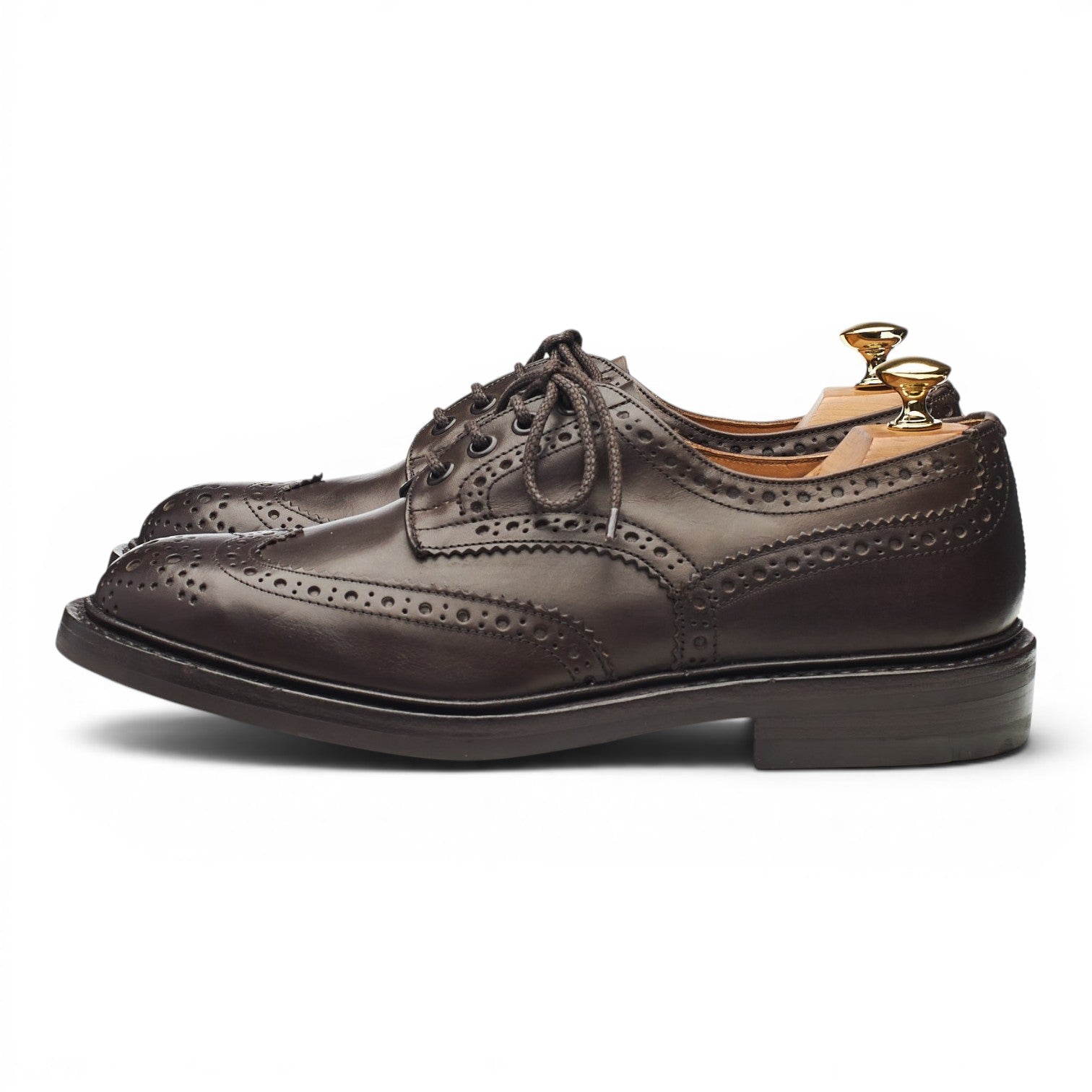 Tricker's Bourton derby marron foncé cuir pointure UK 6,5