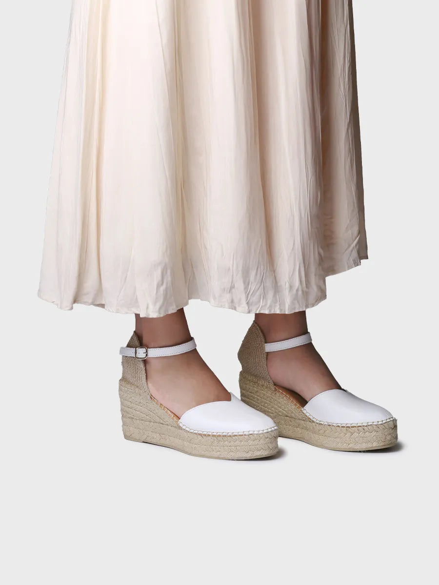 Toni Pons Magda-P espadrille cuir 38 talon 7,5 cm