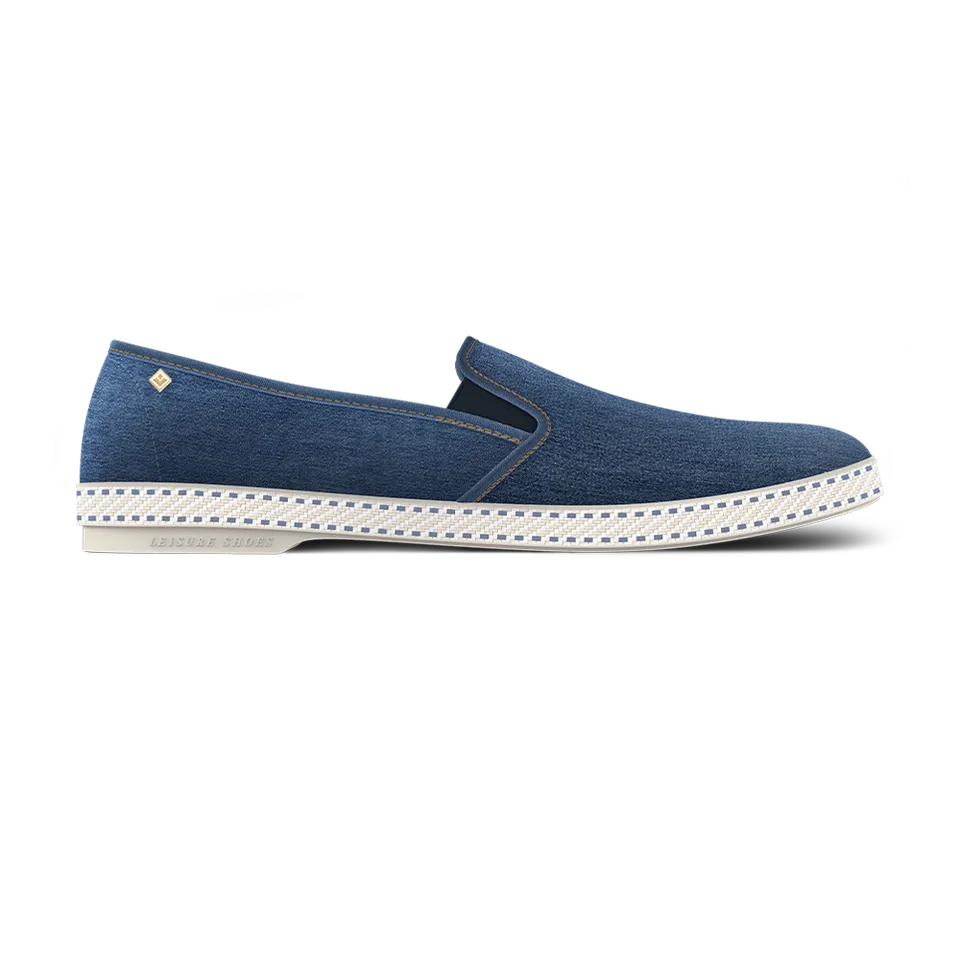 Rivieras Classic Jean Bleu espadrilles bleu denim