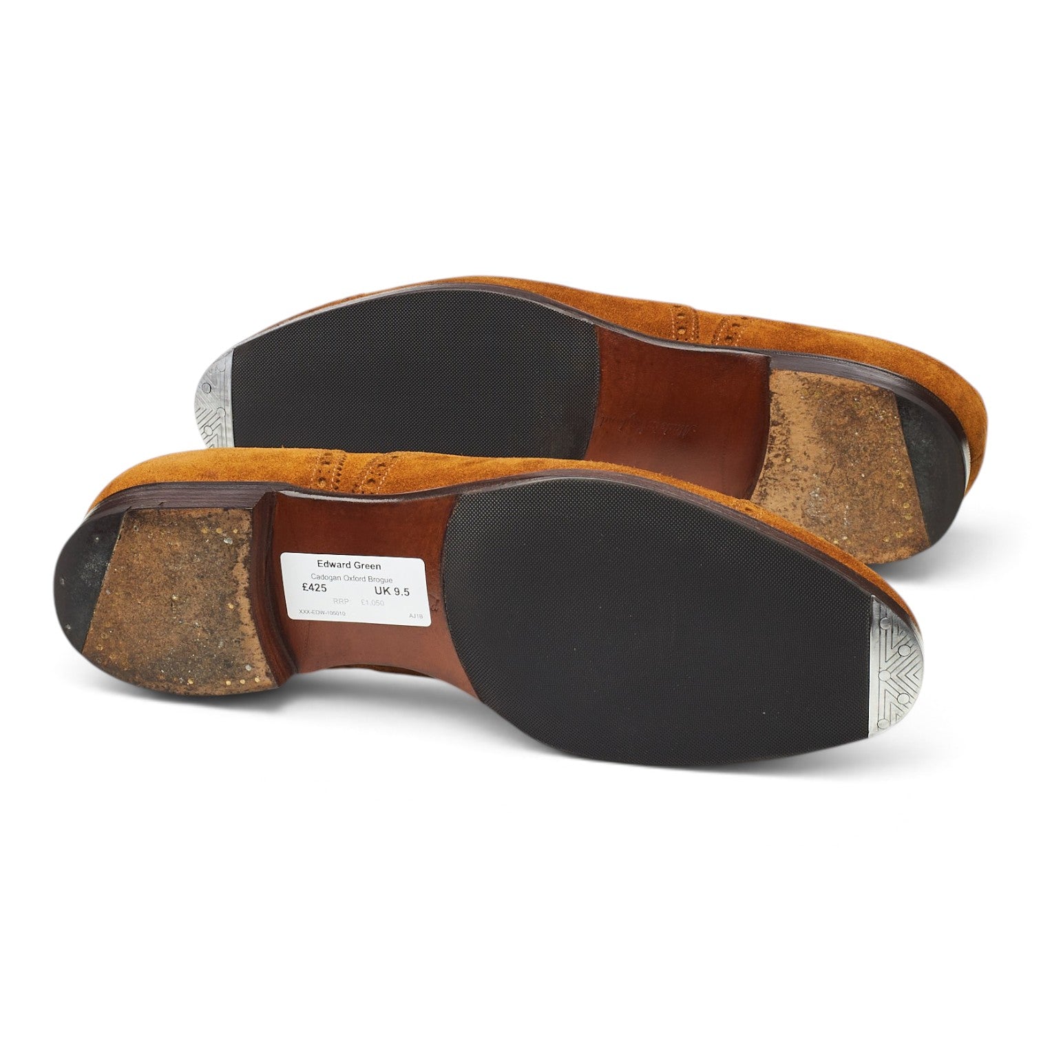 Edward Green Cadogan derbies daim marron UK 9.5