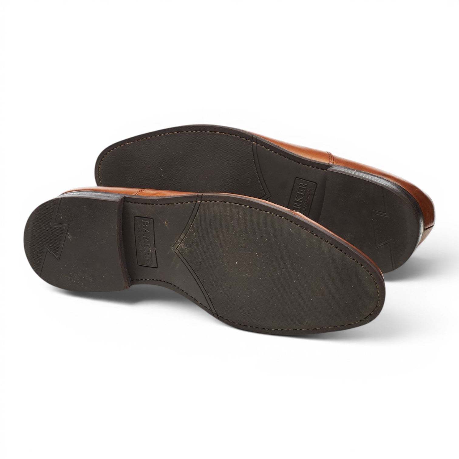 Barker Burton oxford cuir tan 9 UK semelle gomme