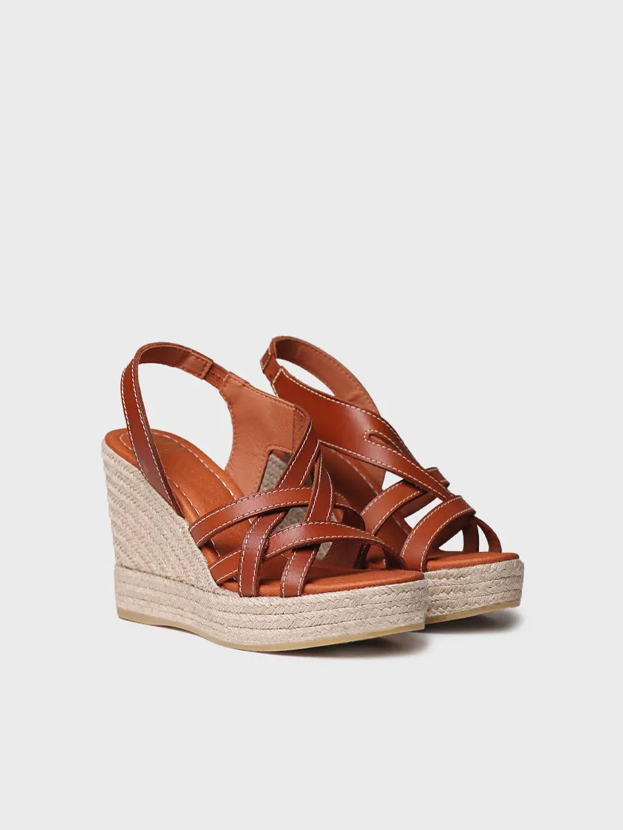 Toni Pons Ofelia espadrille cuir compensee 10 cm