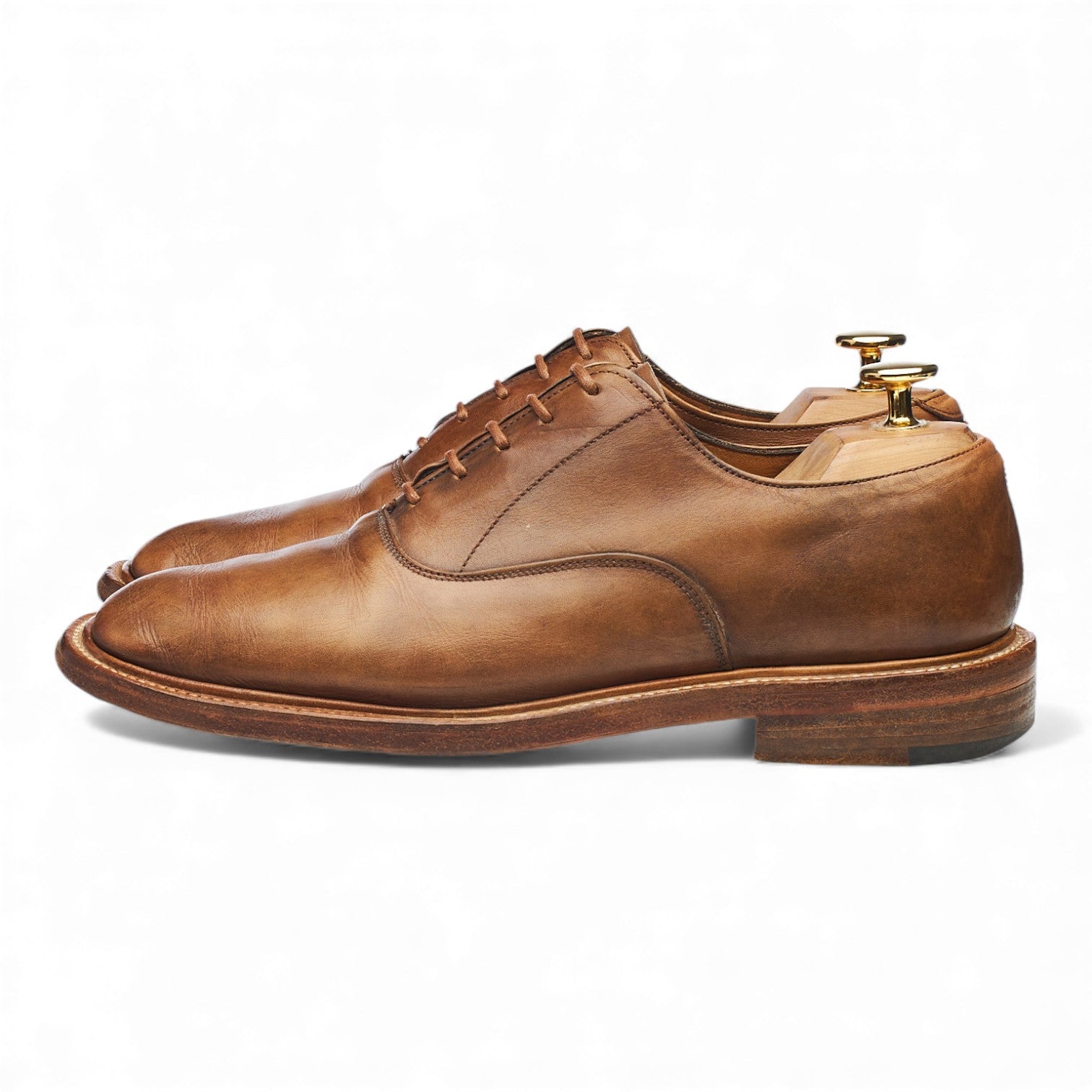 Margaret Howell Vintage oxford cuir marron UK 6