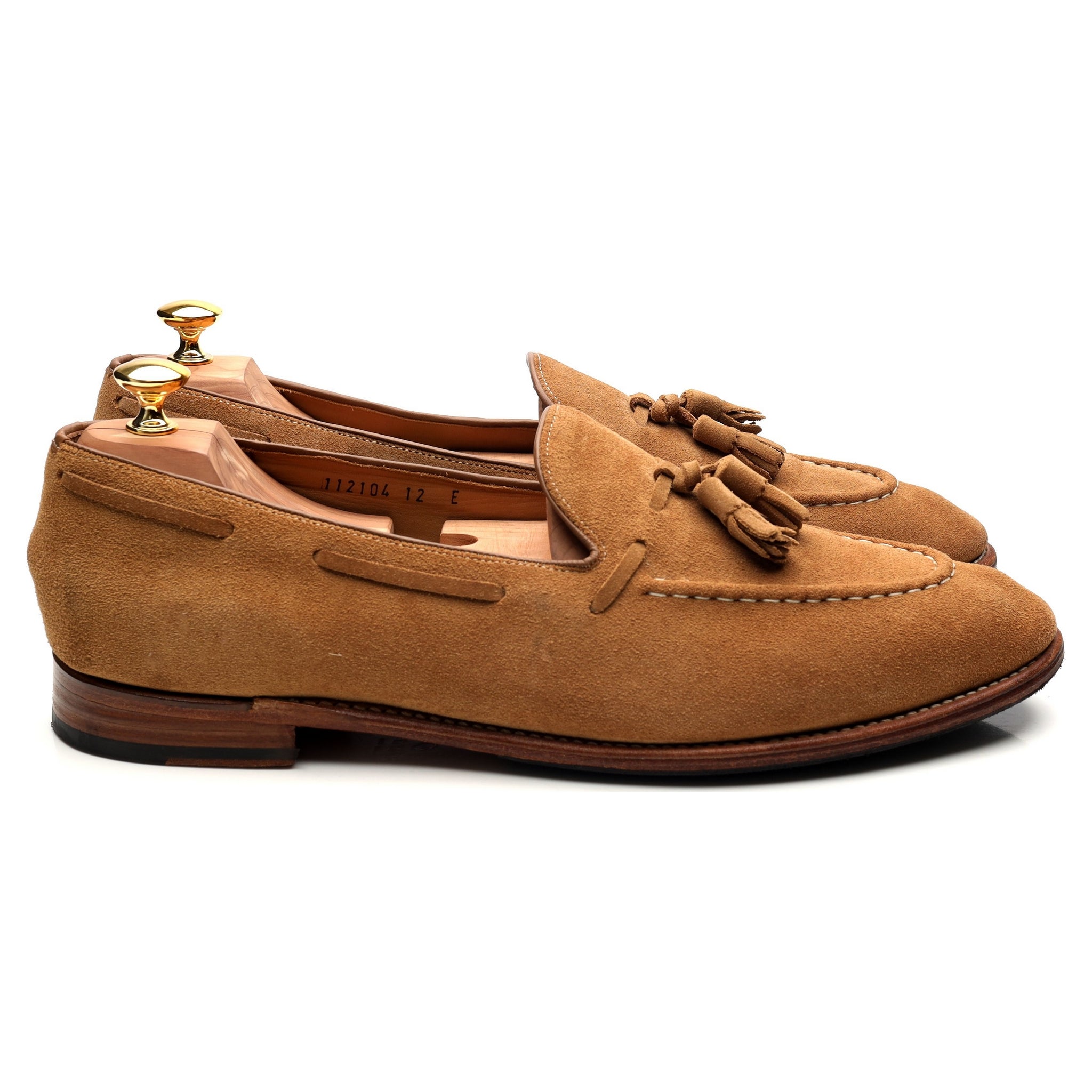 Grenson Scottie mocassins daim sable UK 12