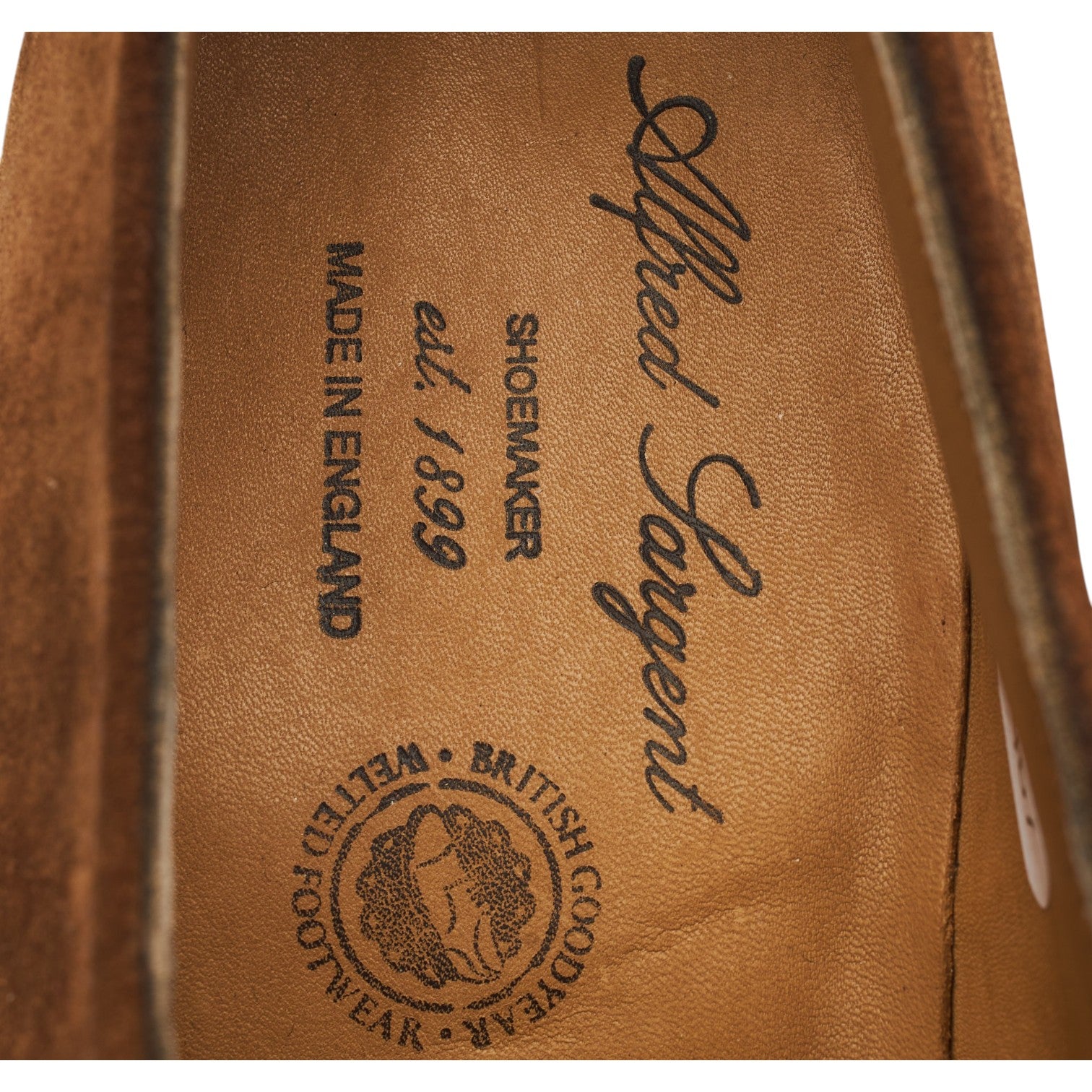 Alfred Sargent Bond monk daim marron UK 6,5