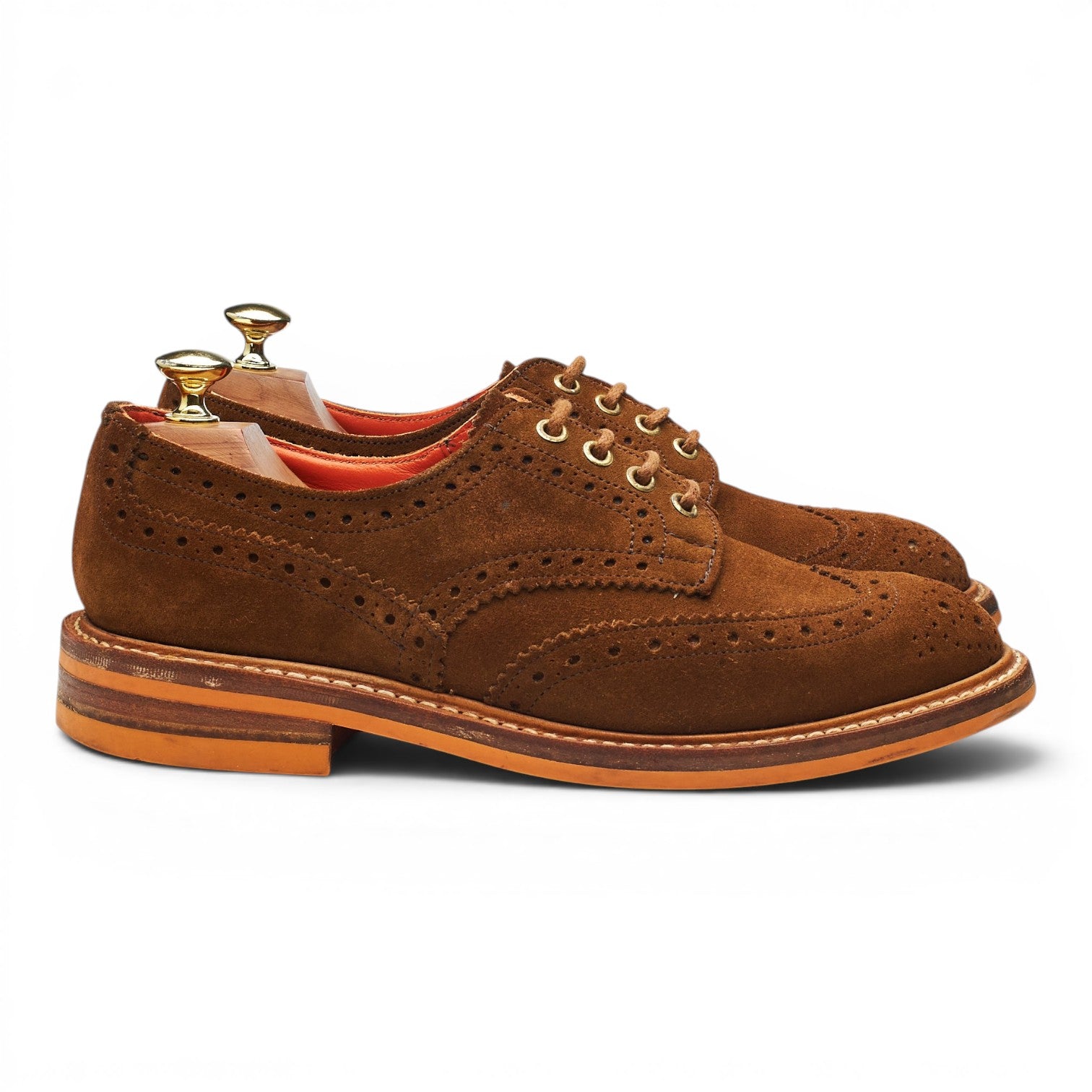 Tricker's Bourton derby daim marron UK 7