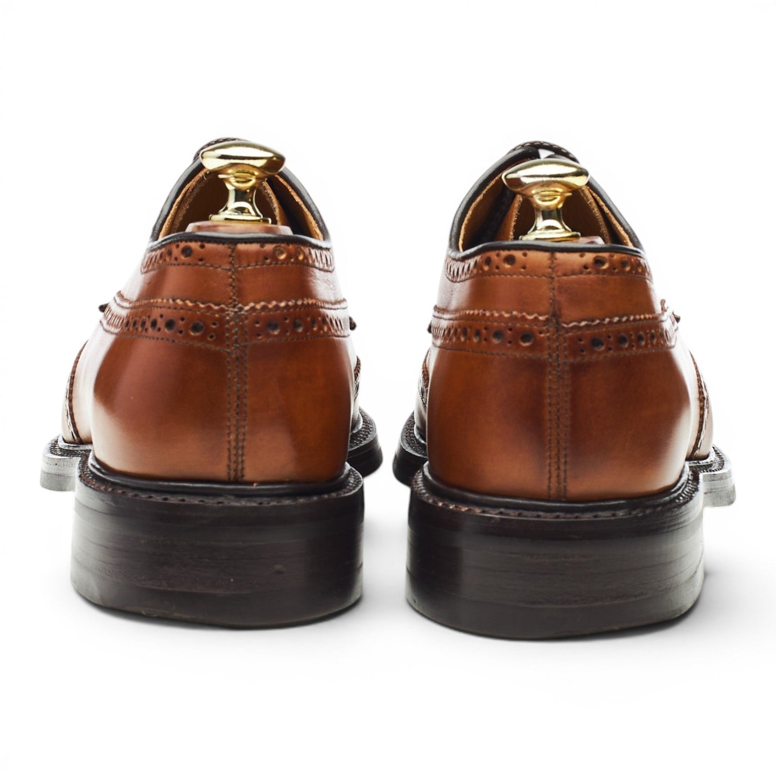 Barker derbies brogues cuir marron tan pointure UK 7