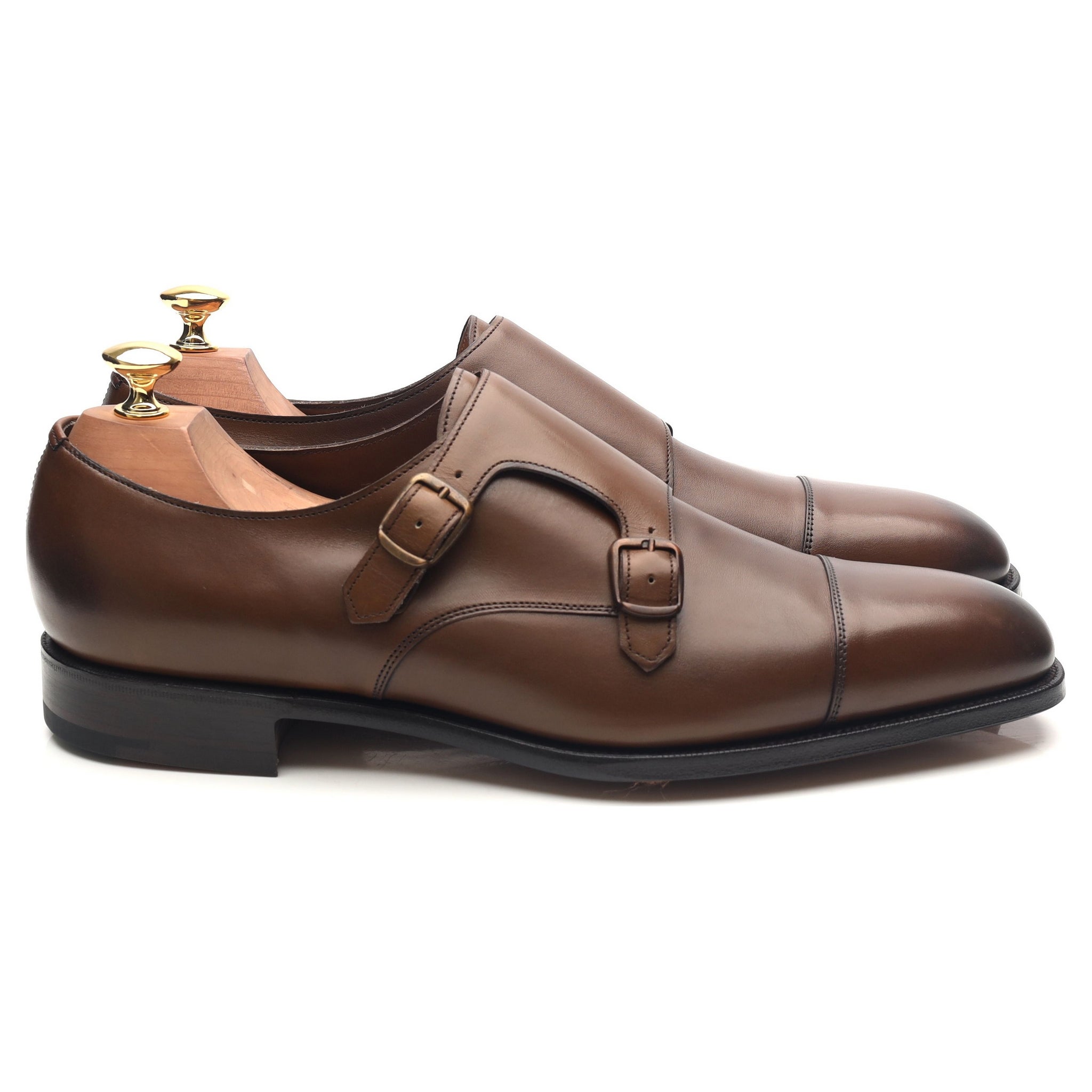 Edward Green Westminster derbys boucle cuir marron UK 9.5