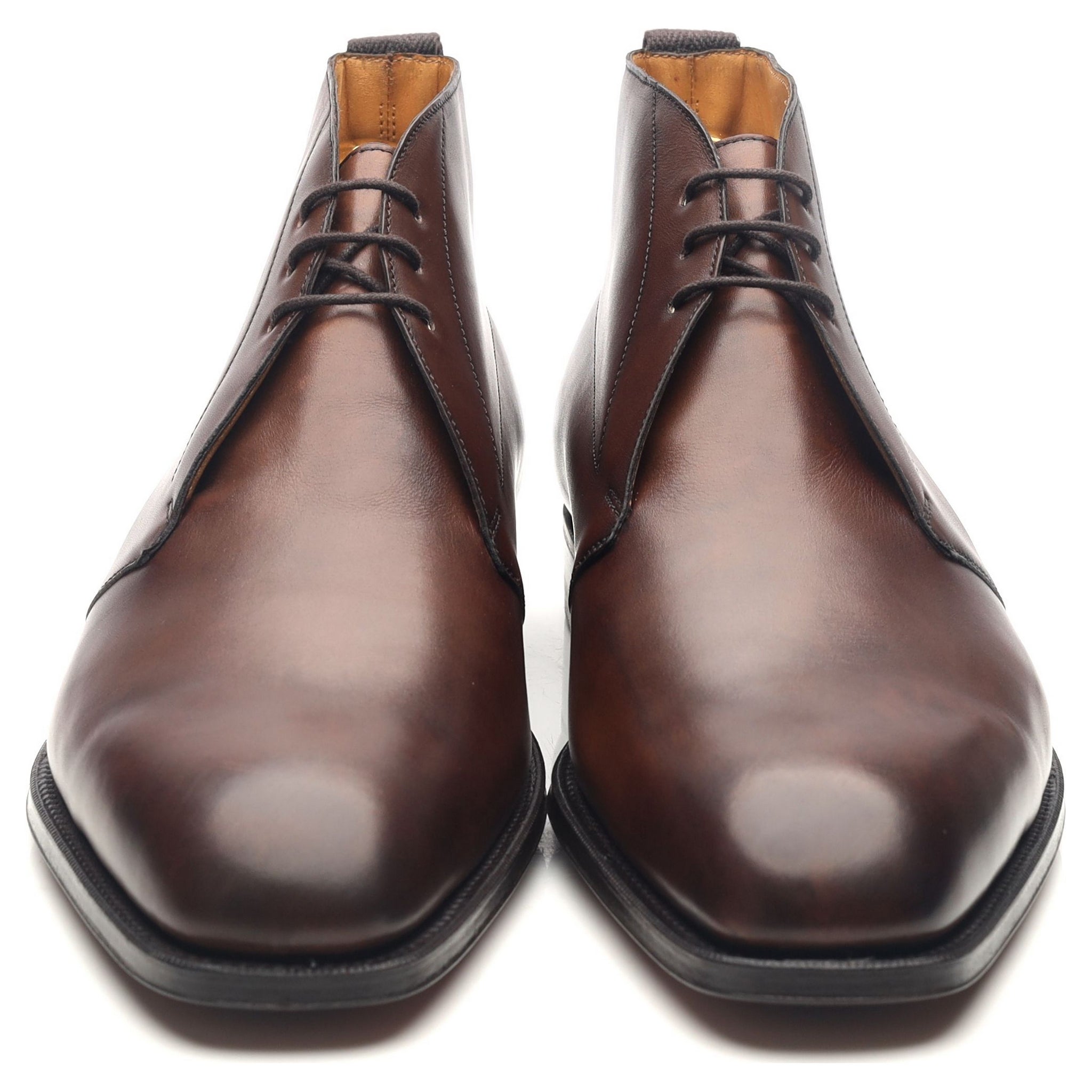 Edward Green Silverstone bottines cuir marron foncé UK 9