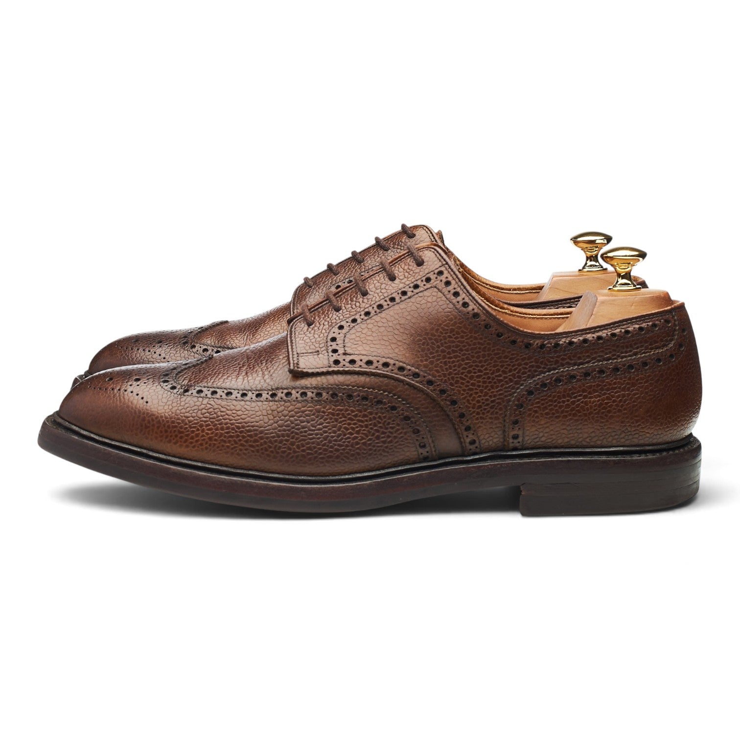 Crockett & Jones Pembroke derby brogue marron UK 10.5