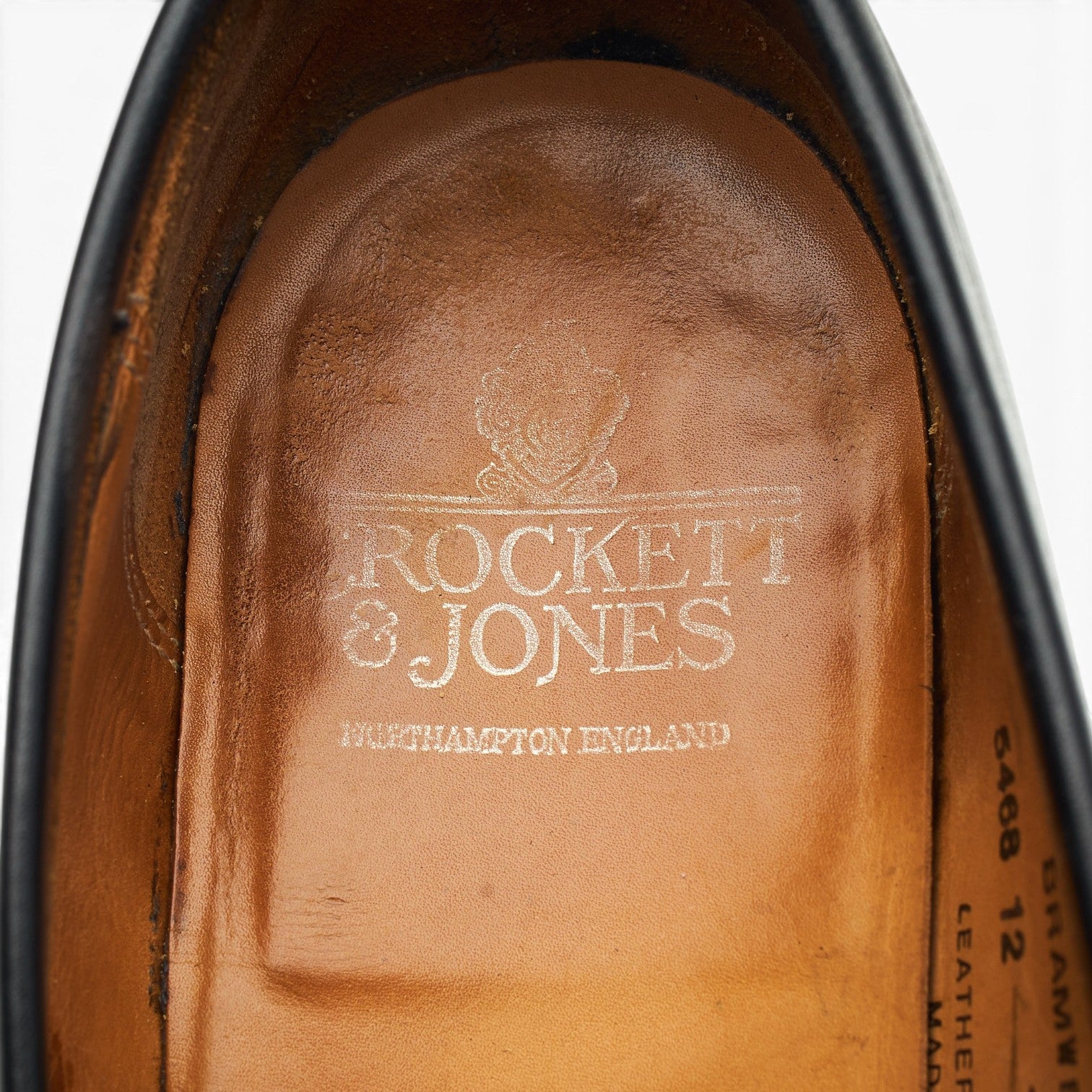 Crockett & Jones Bramwell mocassin cuir noir UK7 penny