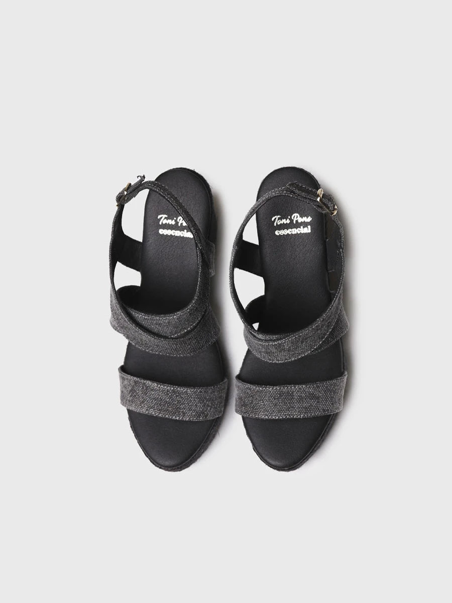 Toni Pons Afra-NU espadrilles compensées vegan boucle