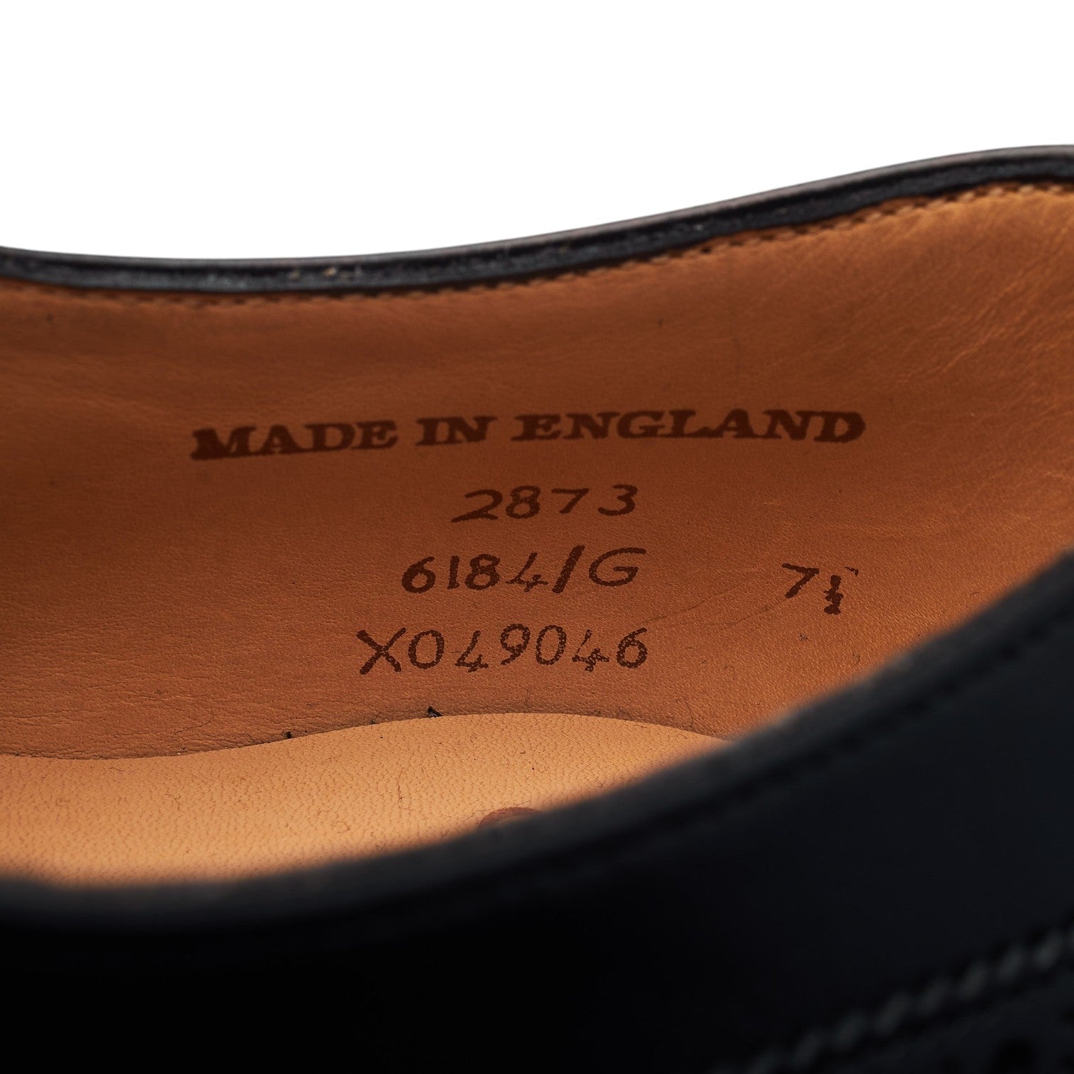 Cheaney 2873 richelieu cuir noir UK 7,5 large