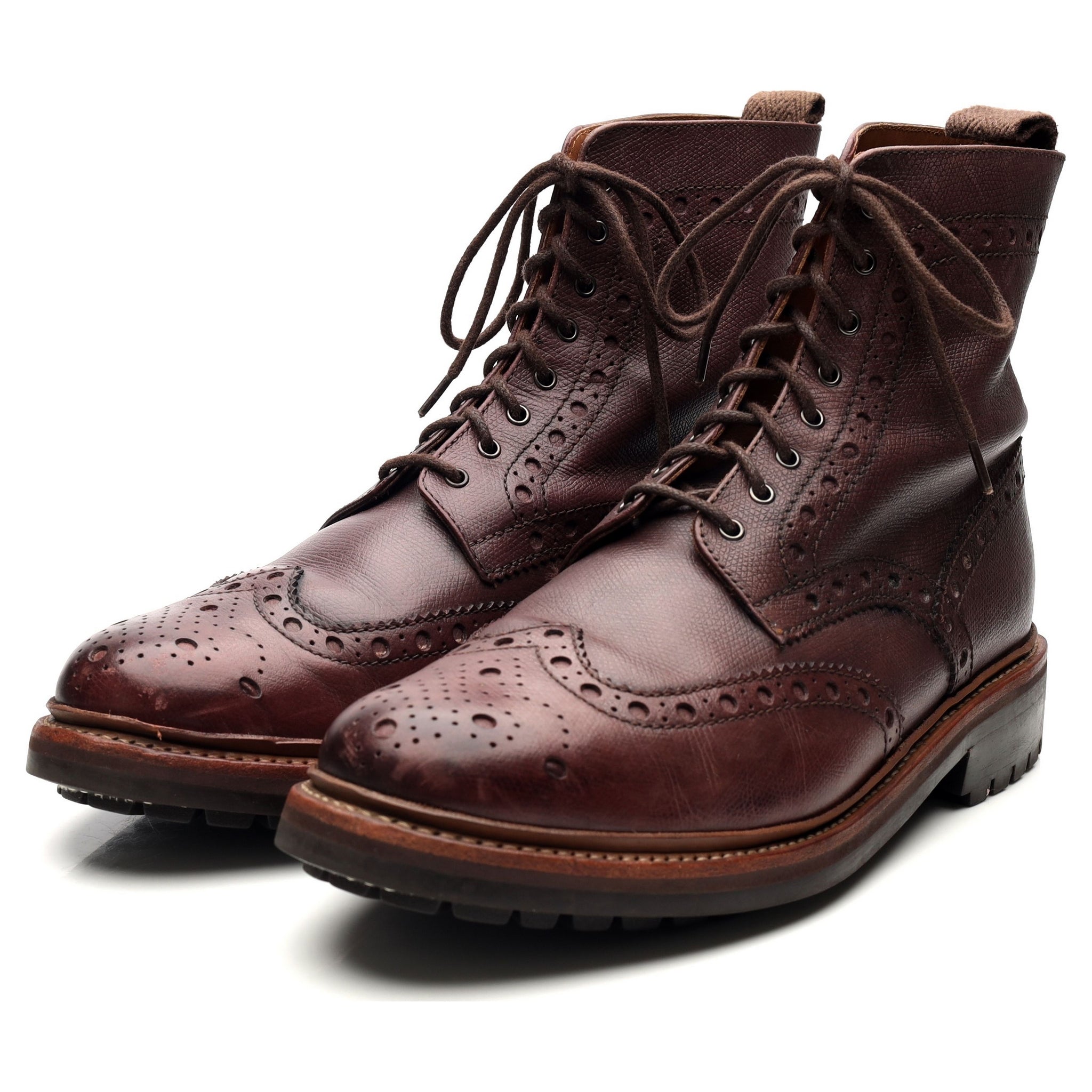Grenson Fred bottines cuir bordeaux 9 UK large
