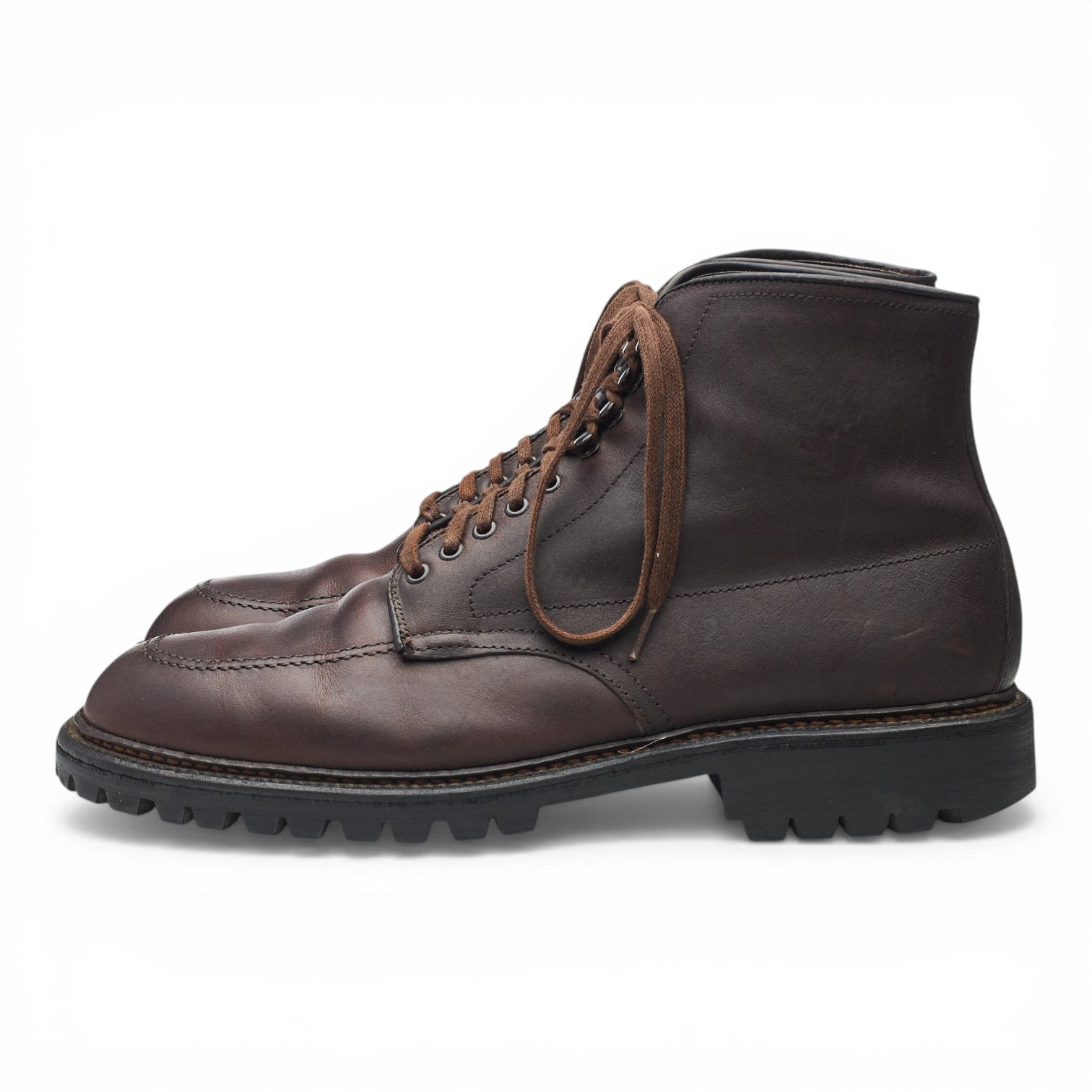 Alden 404 bottes cuir marron foncé UK 7 semelle crantée