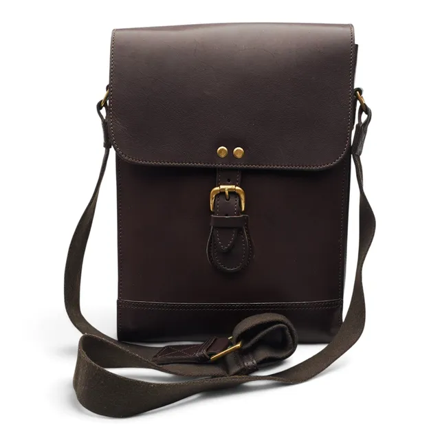 Tricker's Messenger Sacoche Cuir Marron Foncé