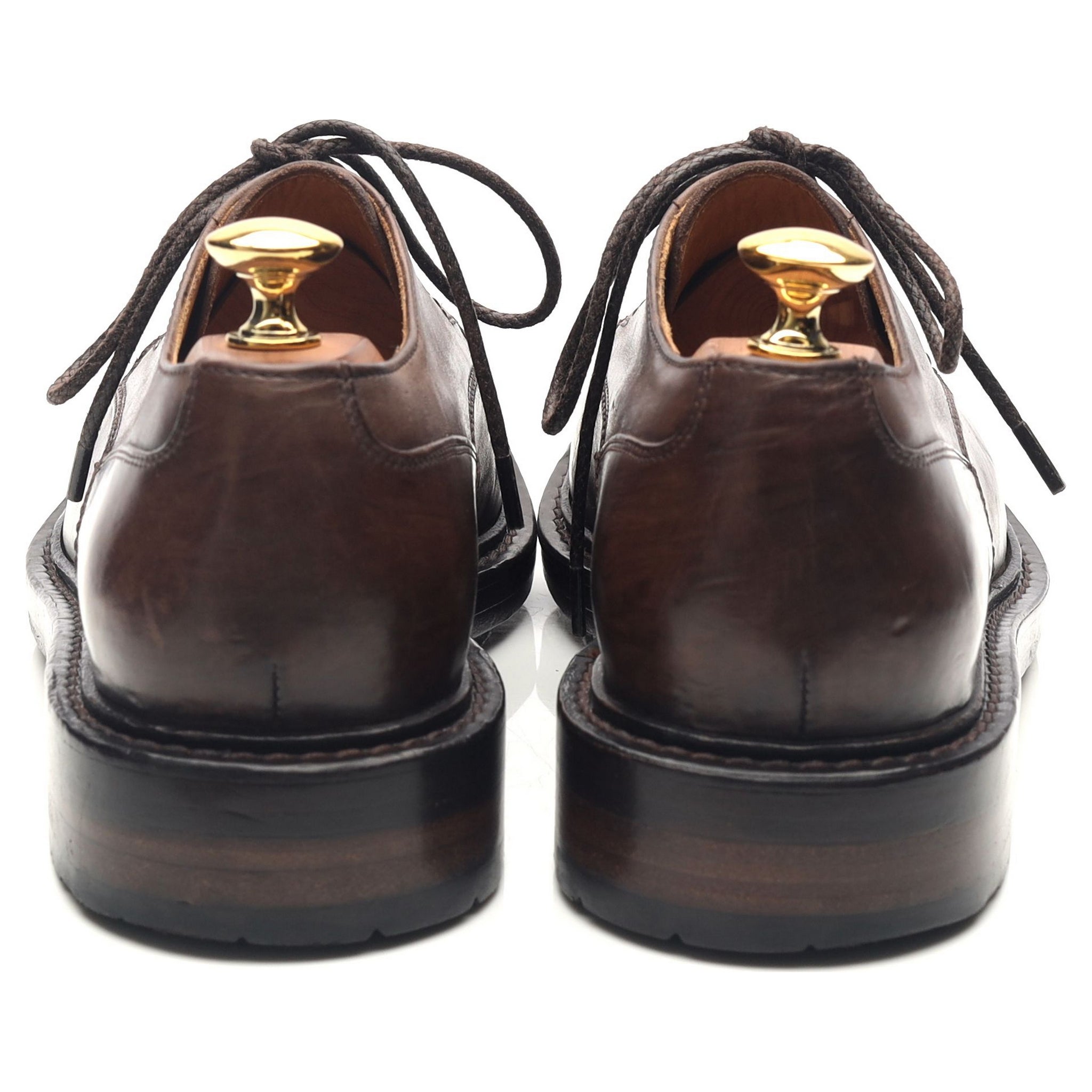 Officine Creative derby cuir marron foncé UK 6