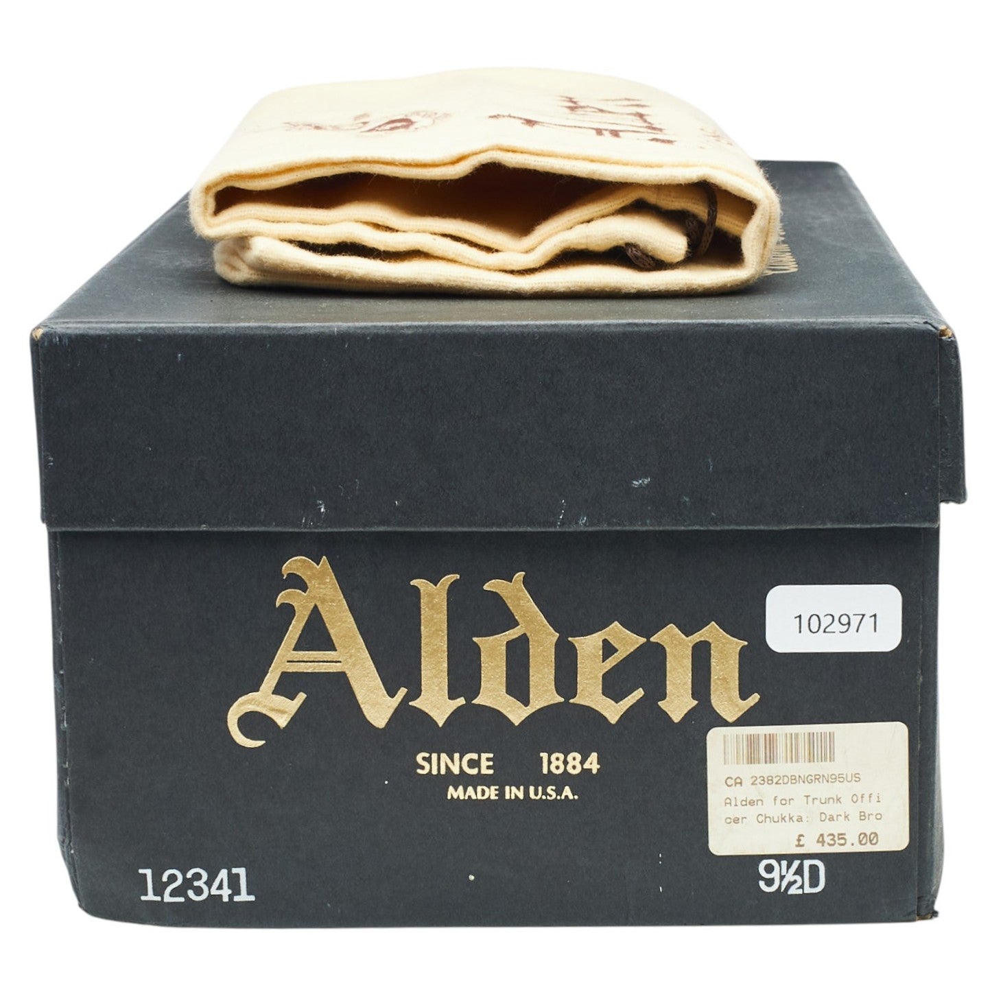 Alden 12341 boots chukka cuir marron UK 9 semelle crêpe