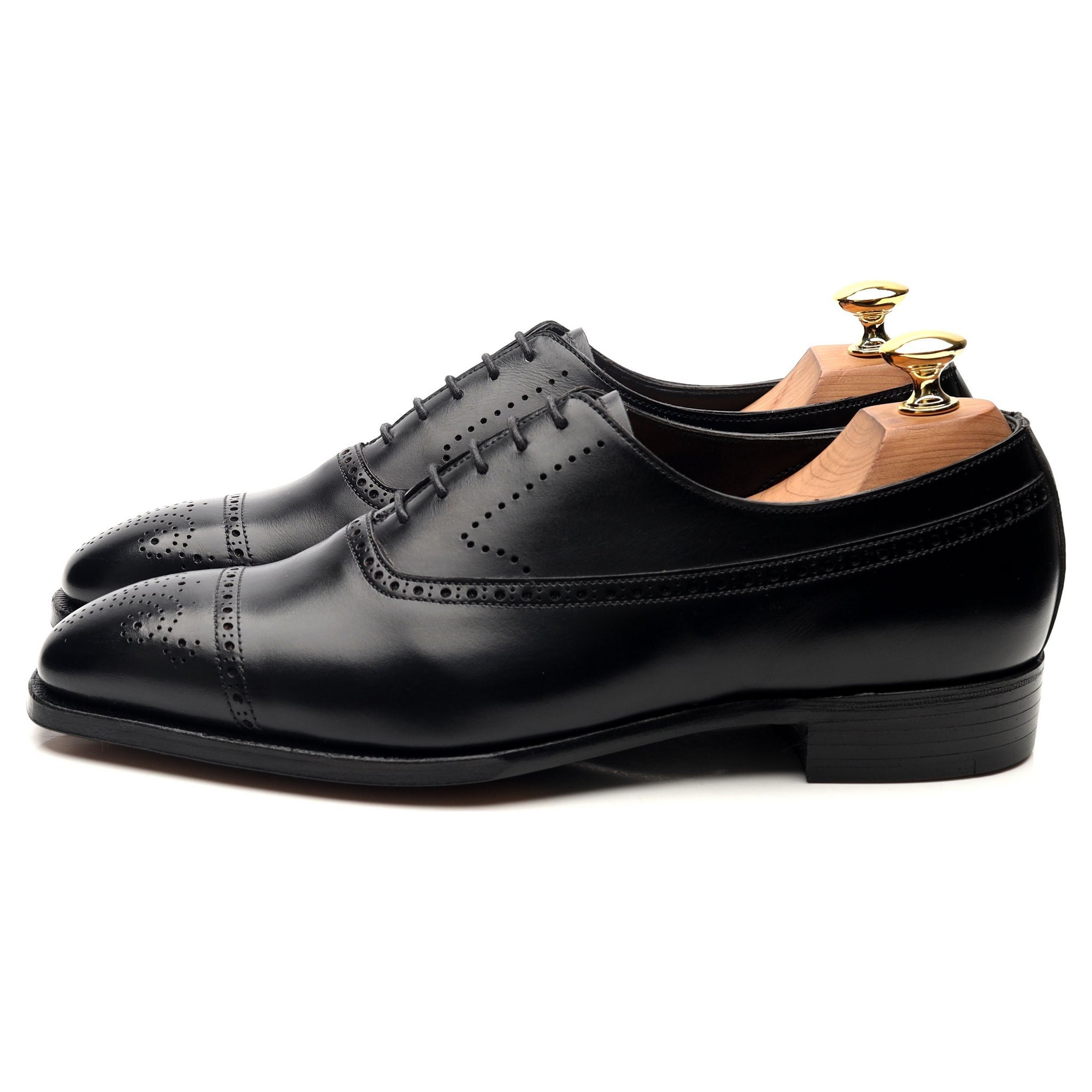 George Cleverley Edward oxford brogues cuir noir UK 6
