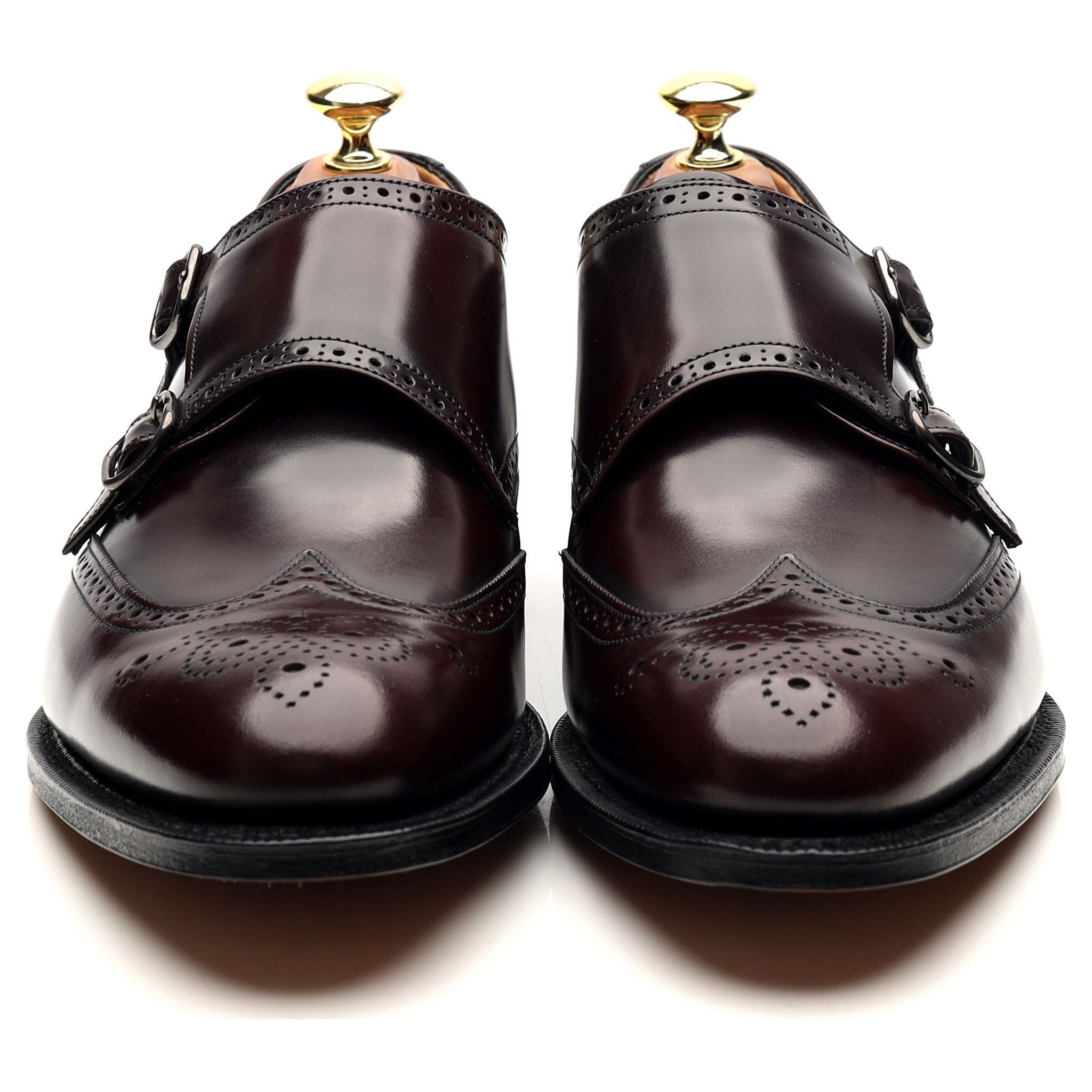 Church's Chicago monk double boucle cuir bordeaux UK 7.5