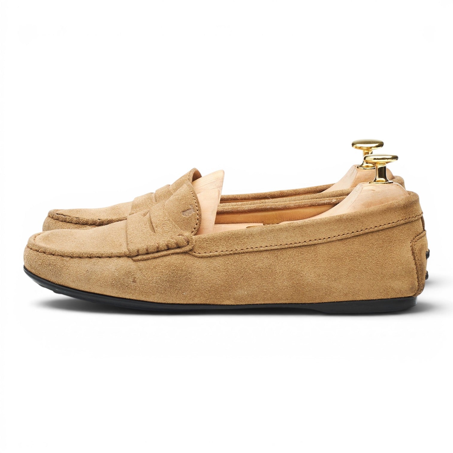 Tod's mocassins penny daim beige 37,5 femme