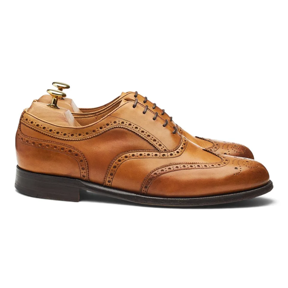 Cheaney Gilmour richelieu brogue cuir tan pointure UK 8
