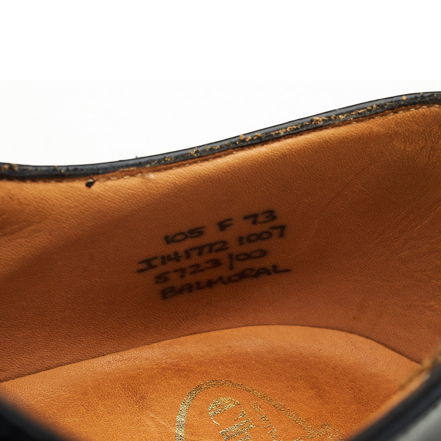 Church’s Balmoral richelieu cuir noir UK10.5 bout droit