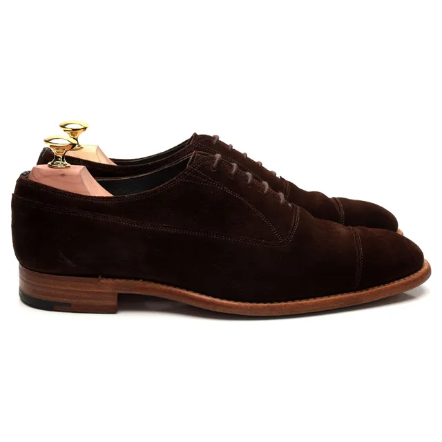 Cheaney Oxford chaussures suède marron foncé UK 7