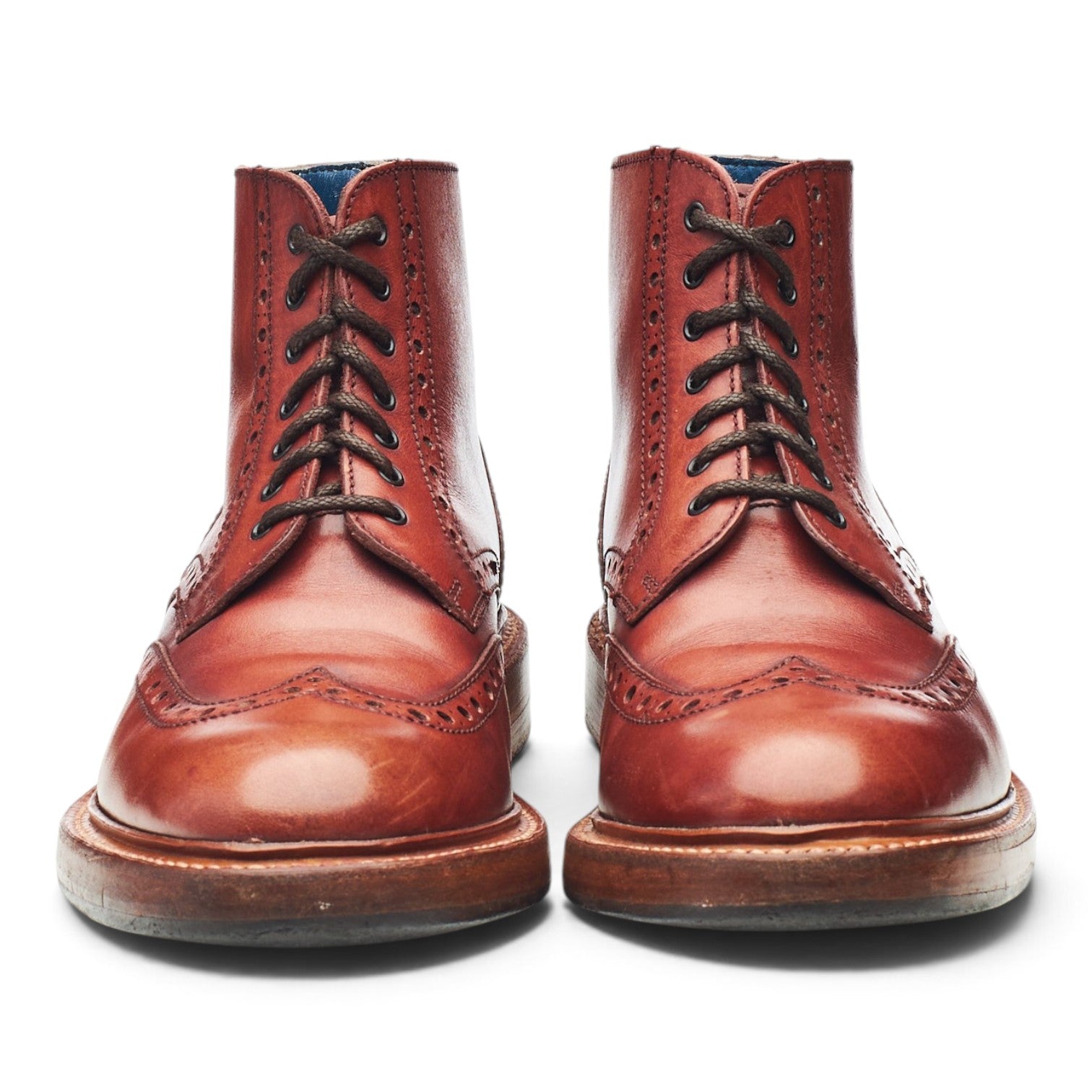 Barker Butcher bottes cuir marron UK 7