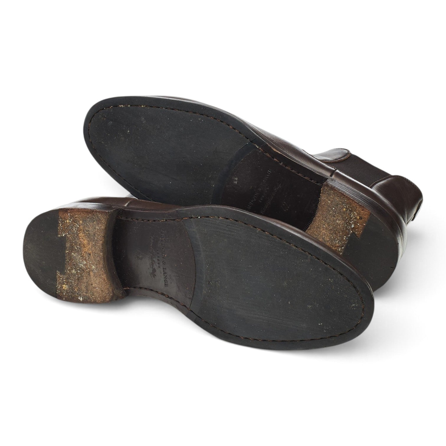 Baudoin & Lange Wall bottines chelsea cuir marron foncé UK 8