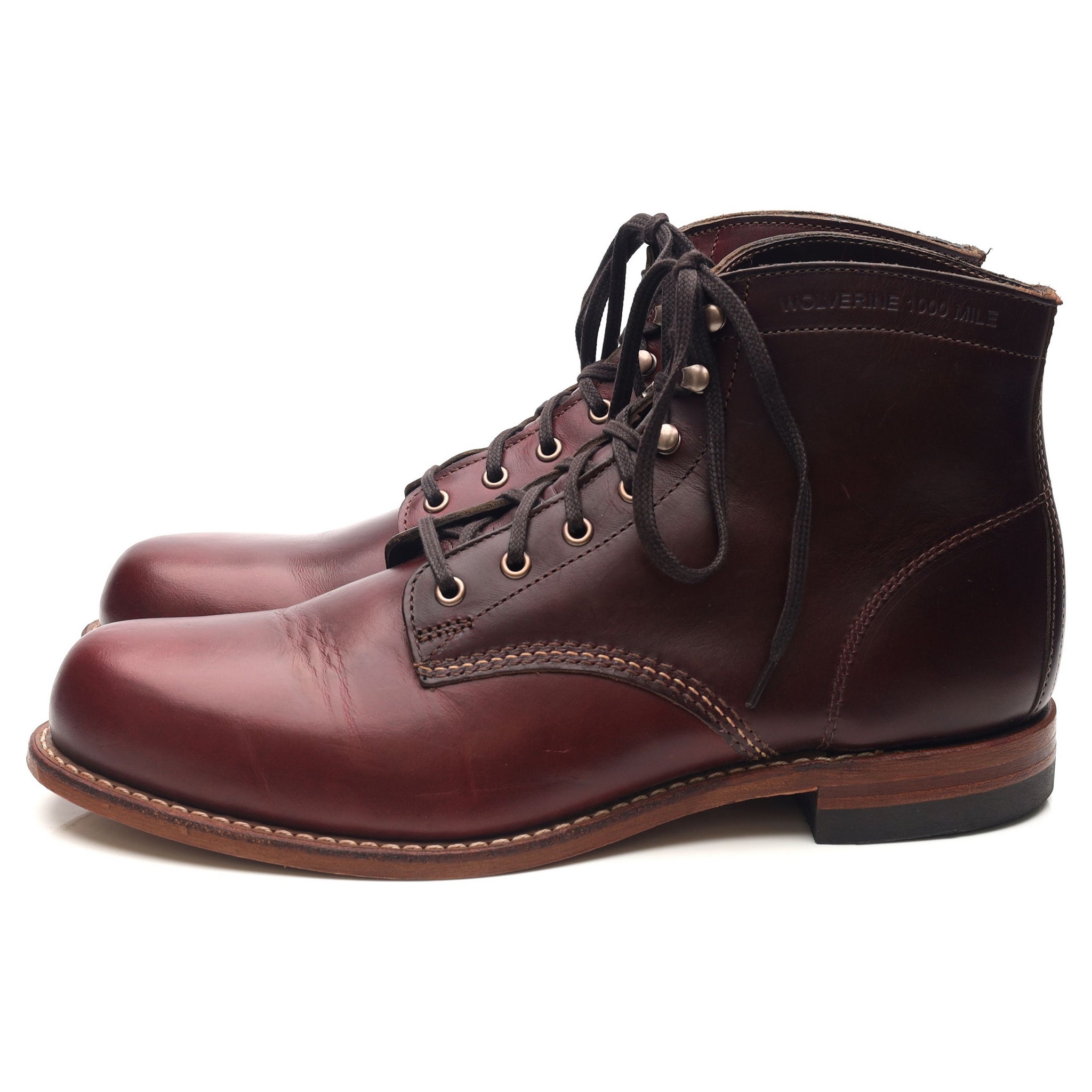 Wolverine 1000 Mile Evans Bottines cuir bordeaux UK 9.5
