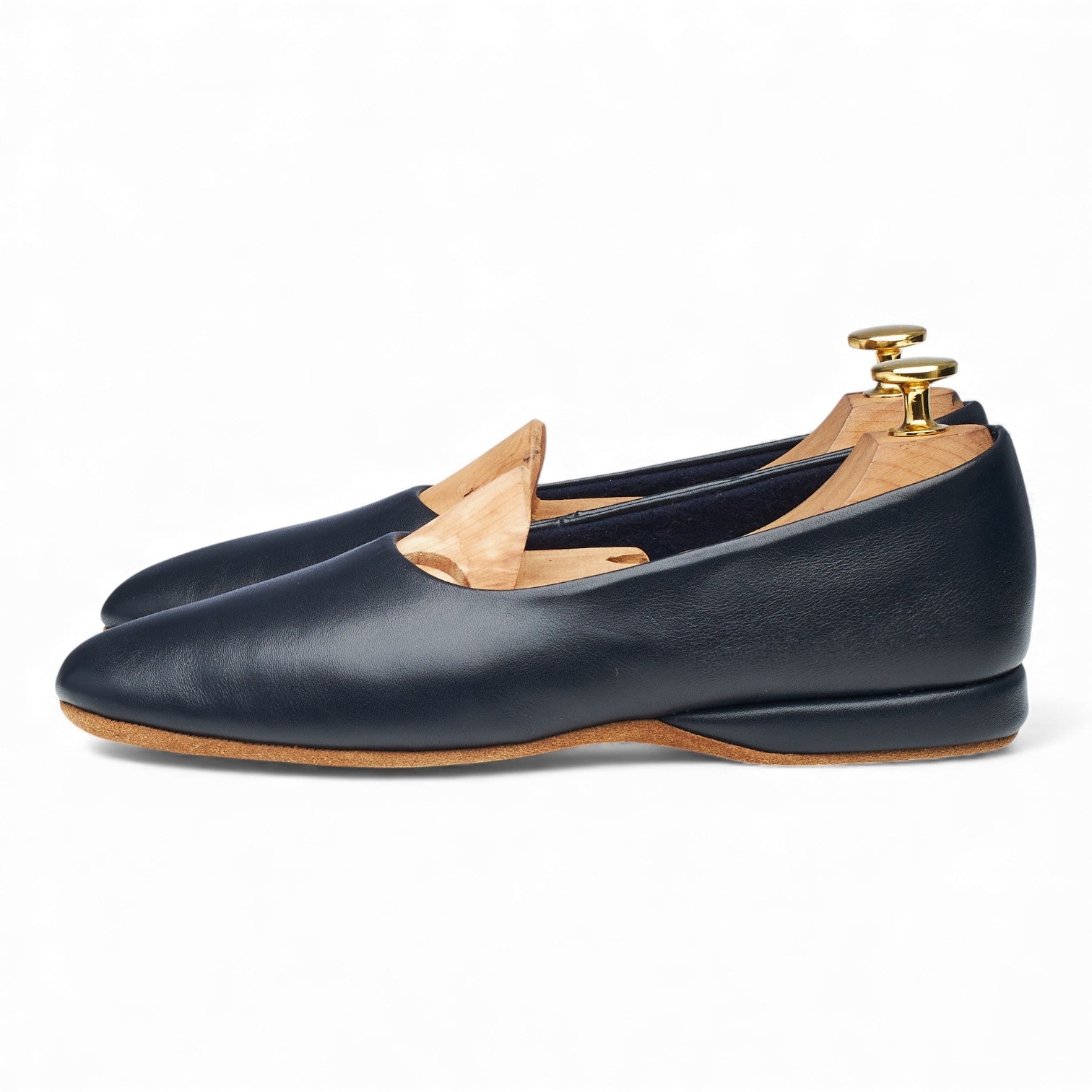 Church's Corinth 3 chaussons cuir bleu marine UK 4