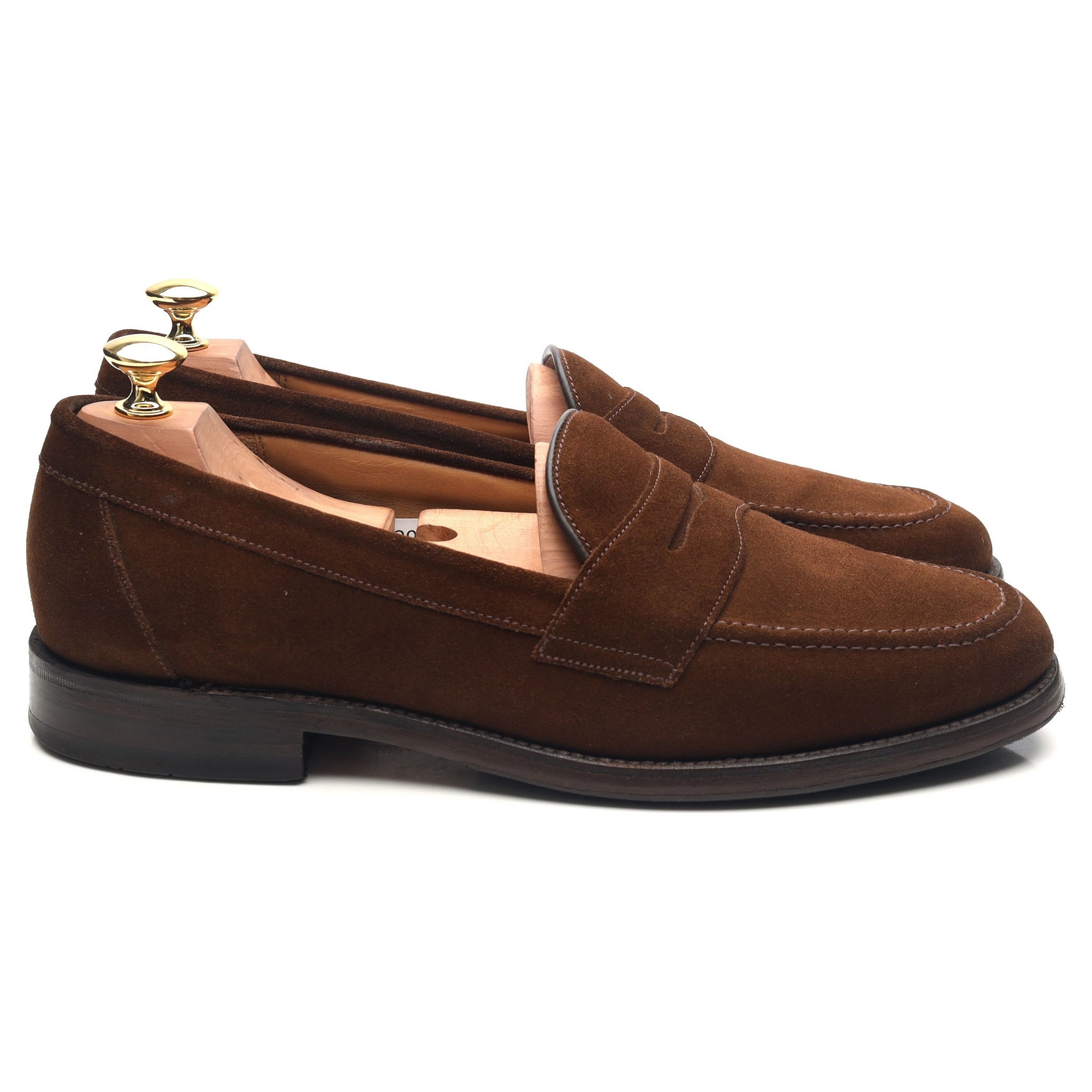 Loake Eton mocassins suède marron UK 9.5