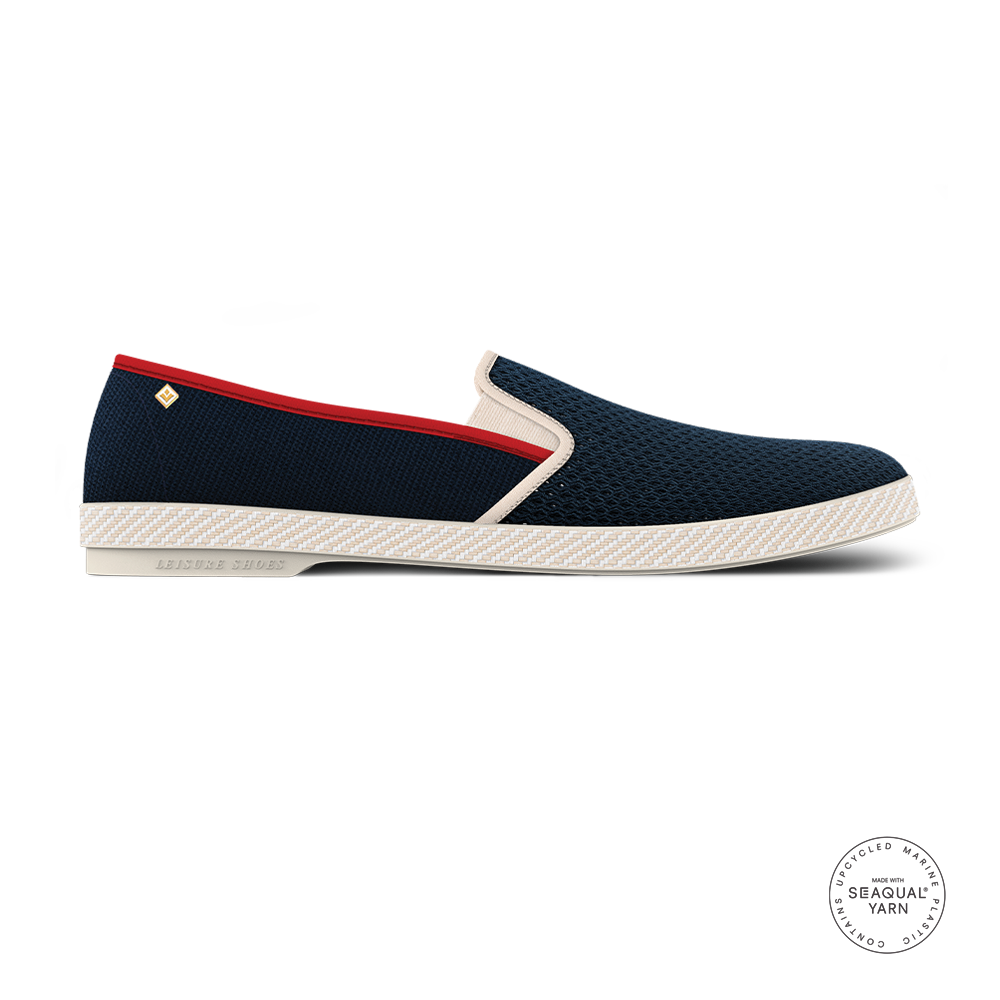 Rivieras Classic Match espadrilles marine mesh coton