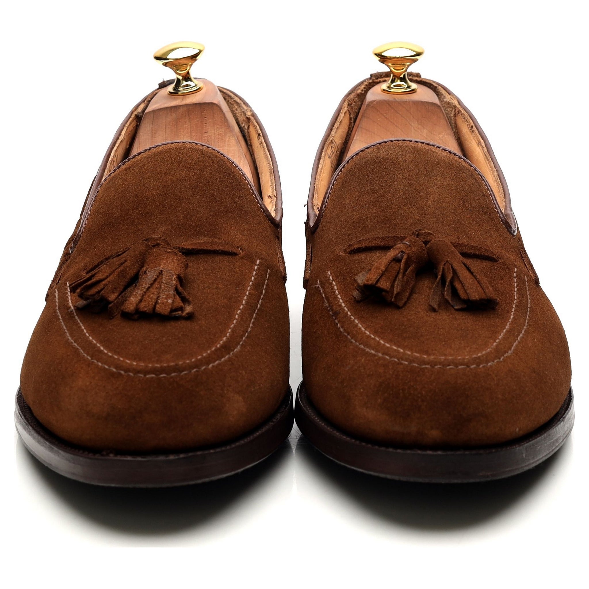Tricker’s Tassel loafers daim marron 10.5 UK