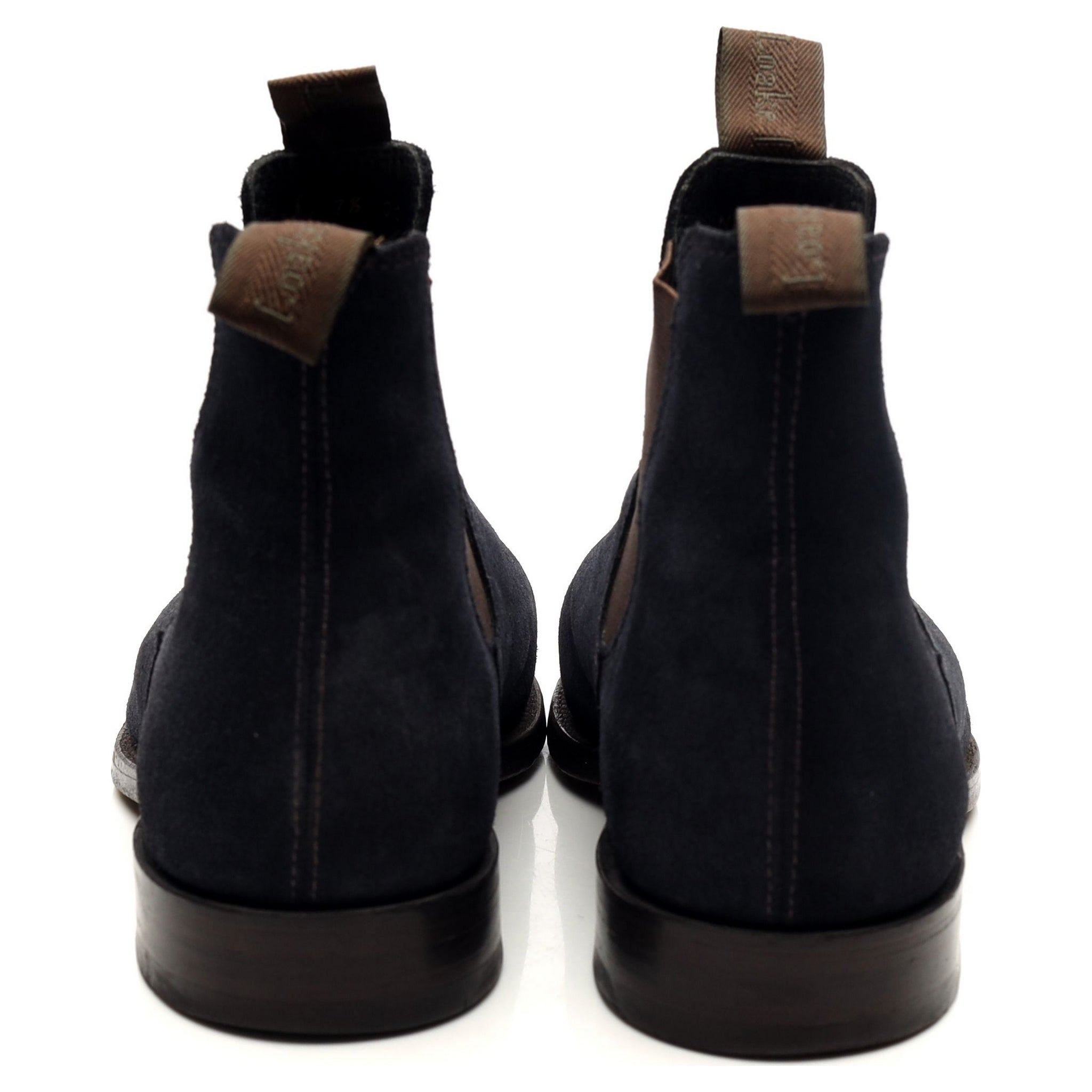 Loake 1880 Apsley bottines chelsea daim bleu marine UK 7.5