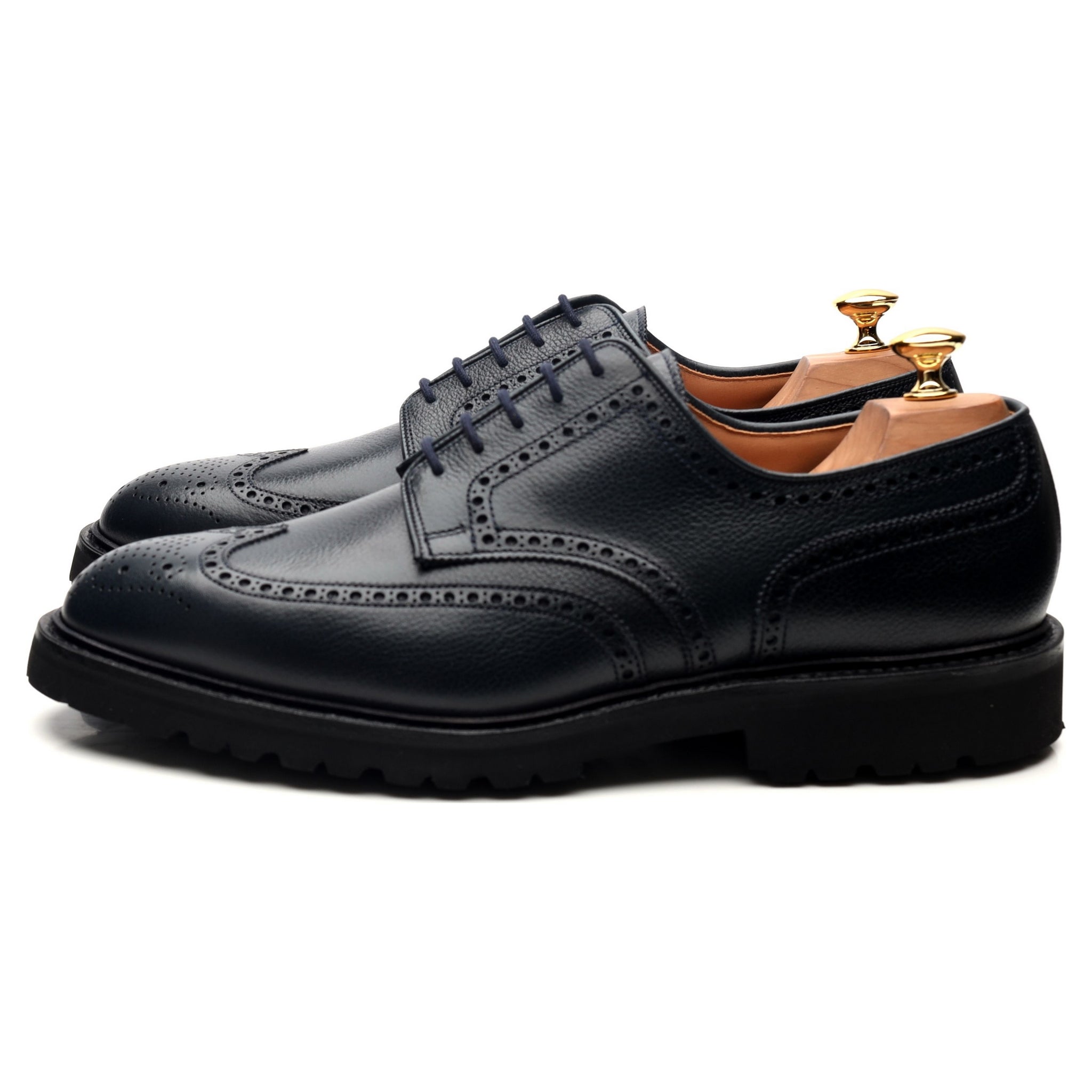 Thom Sweeney Pembroke derbies cuir bleu marine UK 10