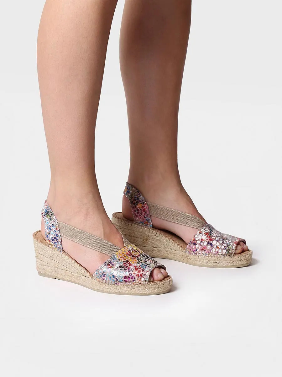 Toni Pons TEIDE-PM espadrilles cuir taupe 6 cm