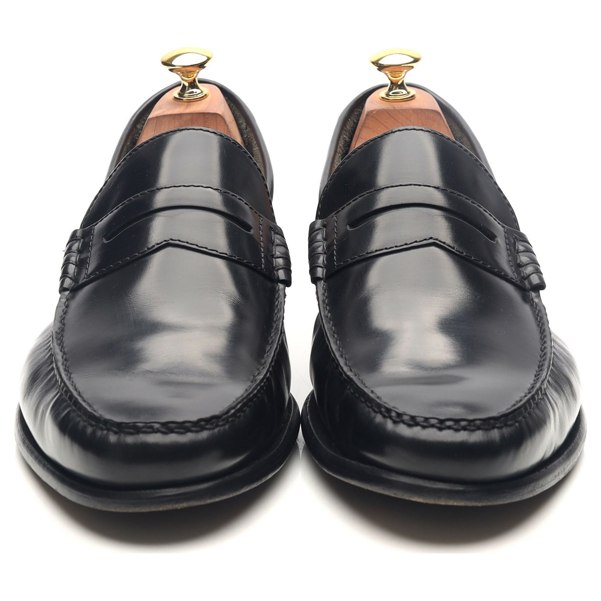Barker Newington mocassins cuir noir UK 10.5 F