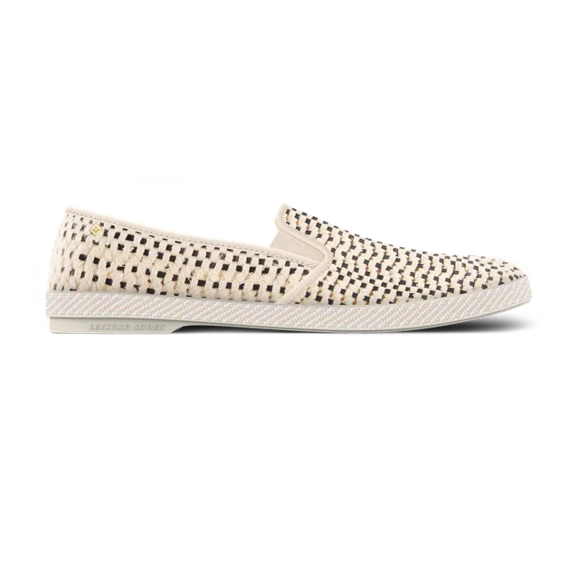 Rivieras Classic Roma Ecru espadrilles tissées écru