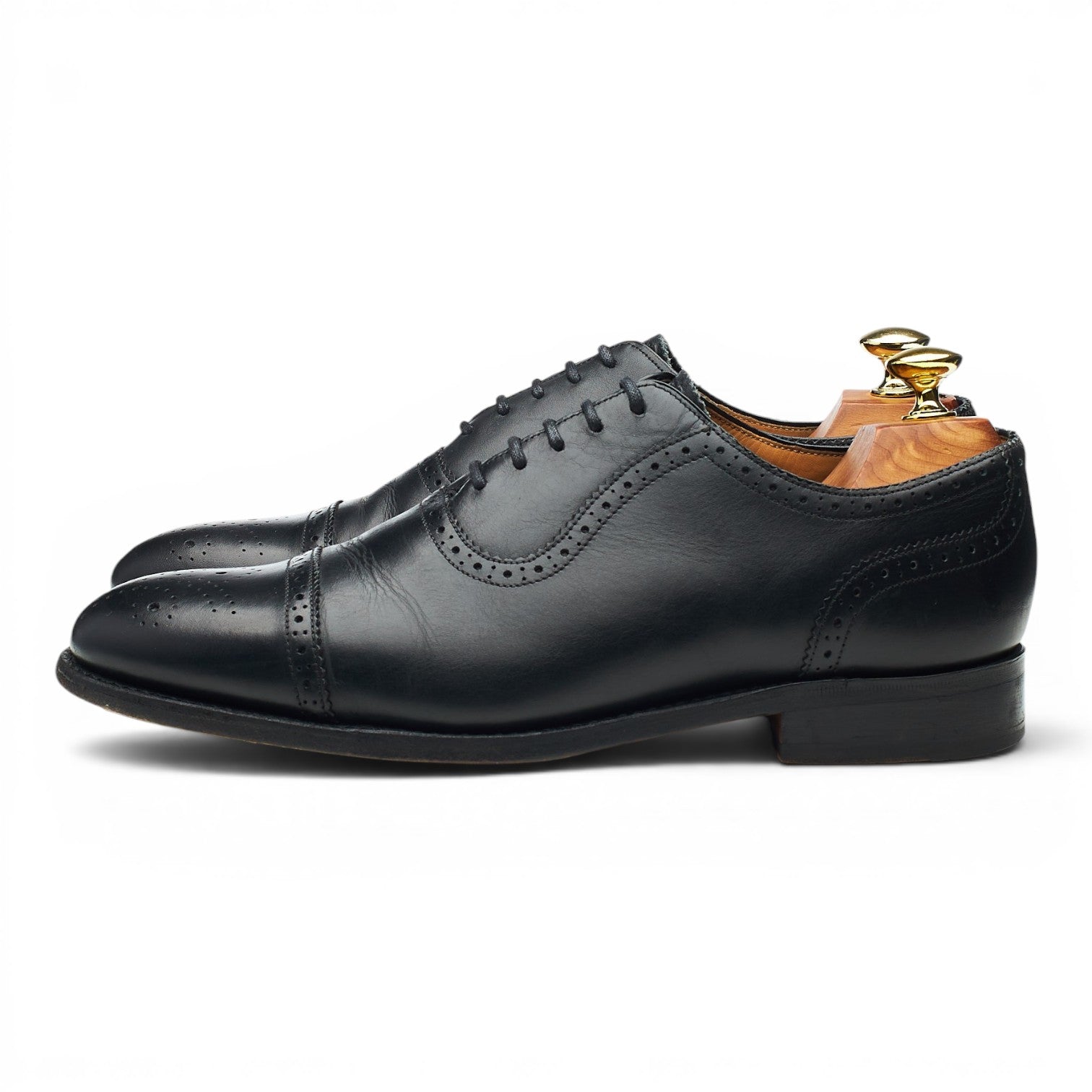 Barker richelieu brogues cuir noir UK 7.5