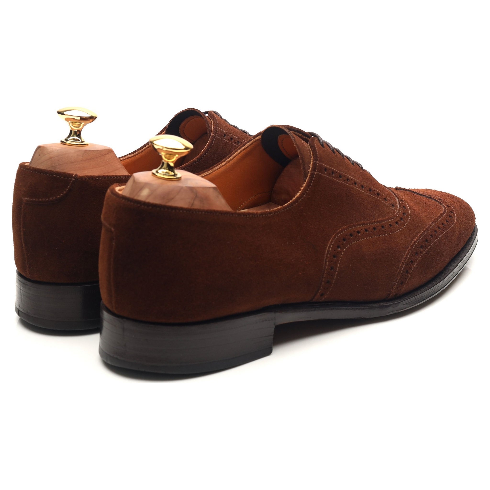 Grenson Vintage Brogues oxfords daim marron 10,5 UK